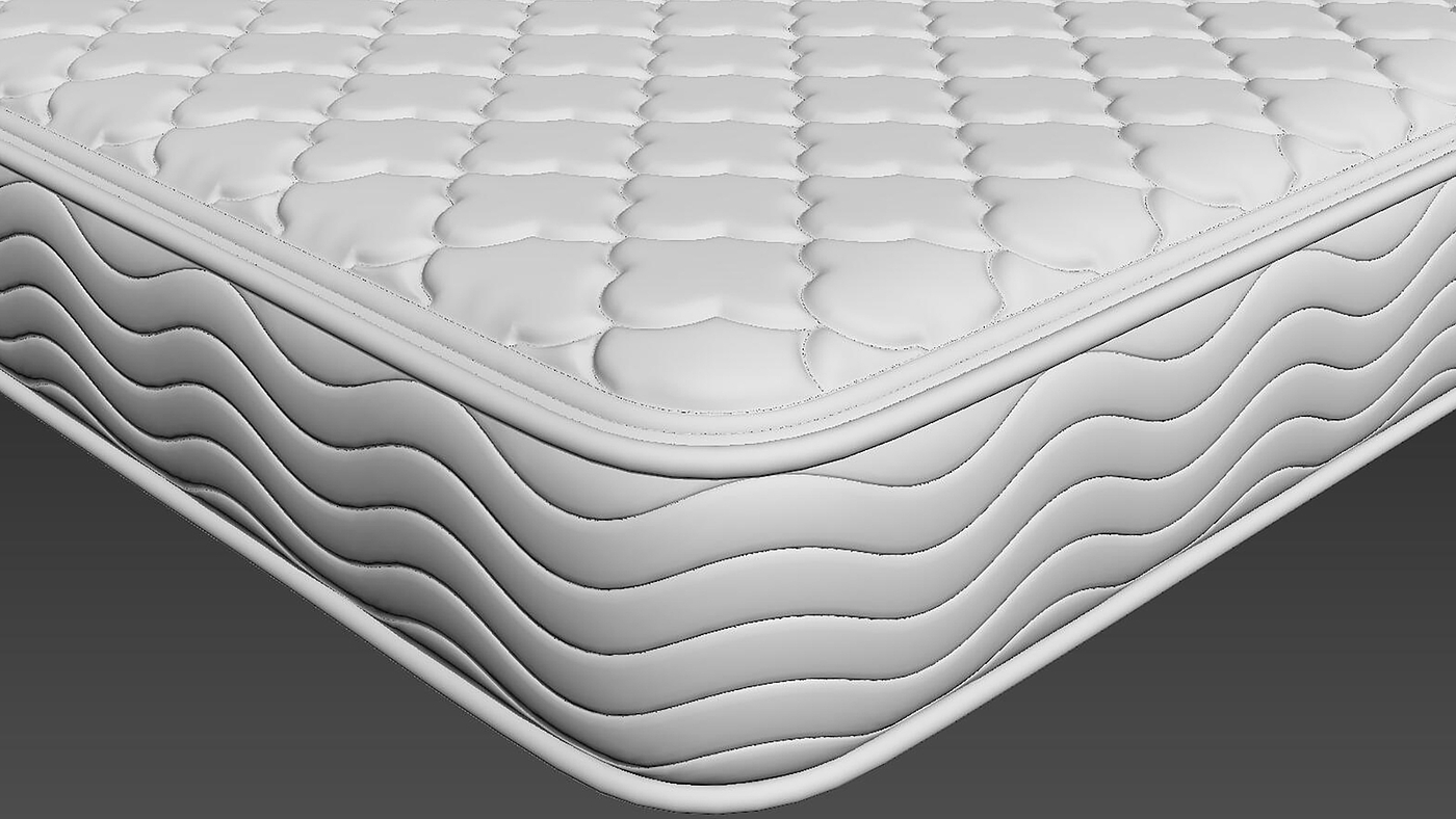 mattress，Mattress modeling and rendering tutorial，Furniture modeling and rendering tutorial，furniture design ，product design，Product modeling and rendering tutorial，Antique Valley fragrance，bedding article，