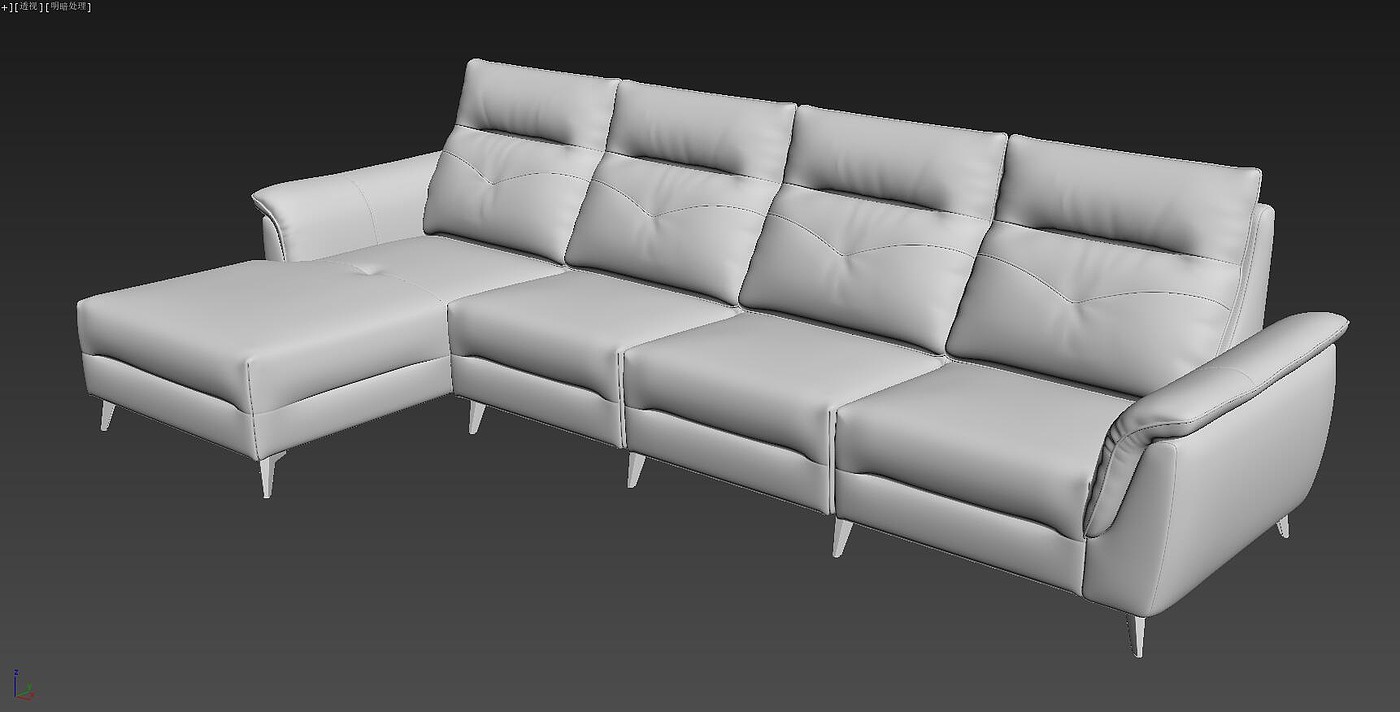 sofa，Sofa modeling and rendering tutorial，Furniture modeling and rendering tutorial，furniture design ，product design，Product modeling and rendering tutorial，Antique Valley fragrance，Leather sofa，