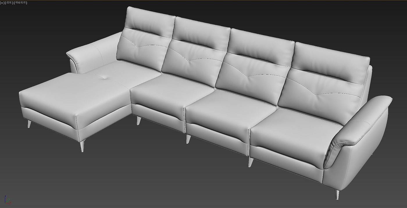 sofa，Sofa modeling and rendering tutorial，Furniture modeling and rendering tutorial，furniture design ，product design，Product modeling and rendering tutorial，Antique Valley fragrance，Leather sofa，