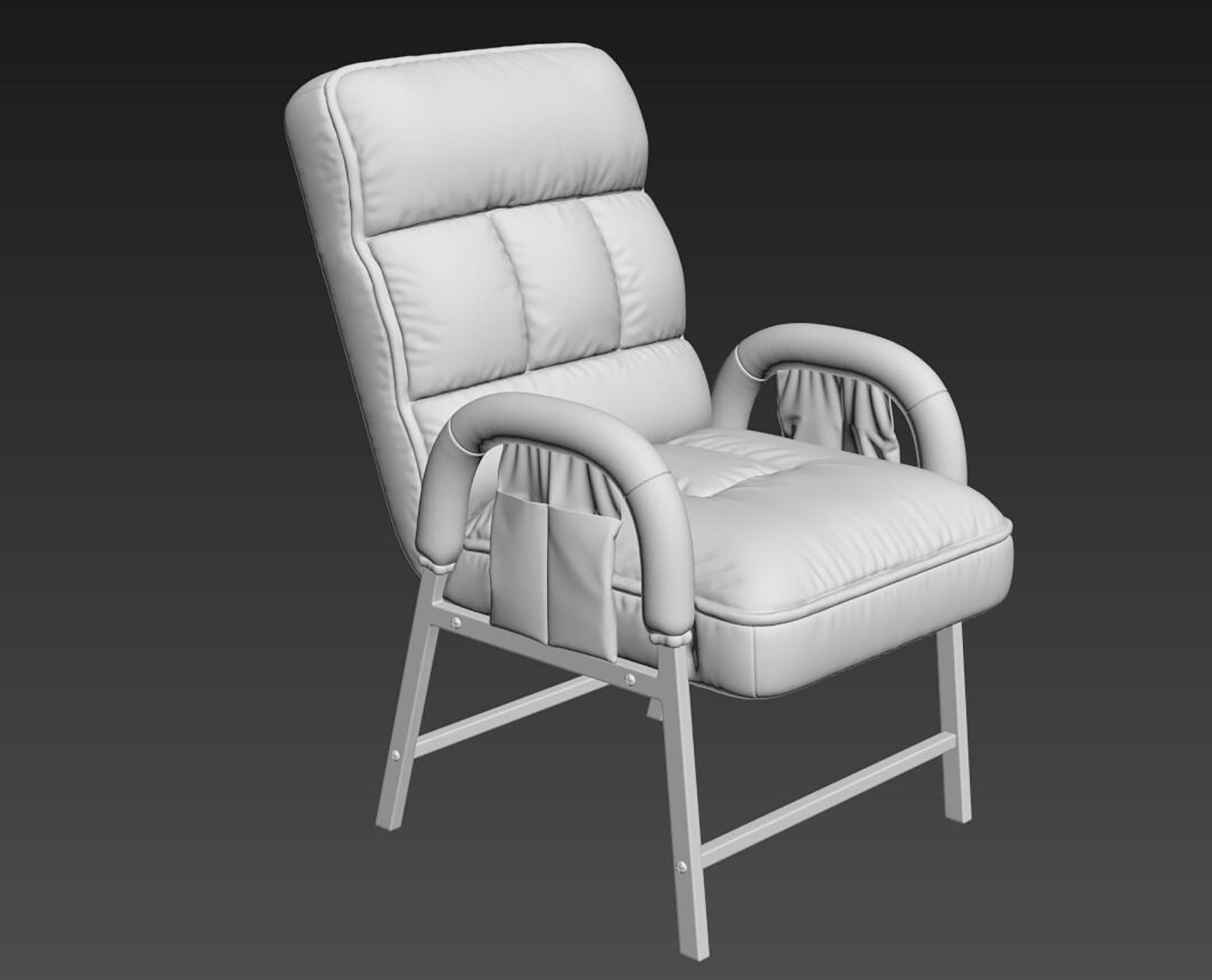 Lazy sofa modeling tutorial，Furniture modeling and rendering tutorial，product design，Antique Valley fragrance，design sketch，Zbrush，Marvelous Desig，furniture design ，