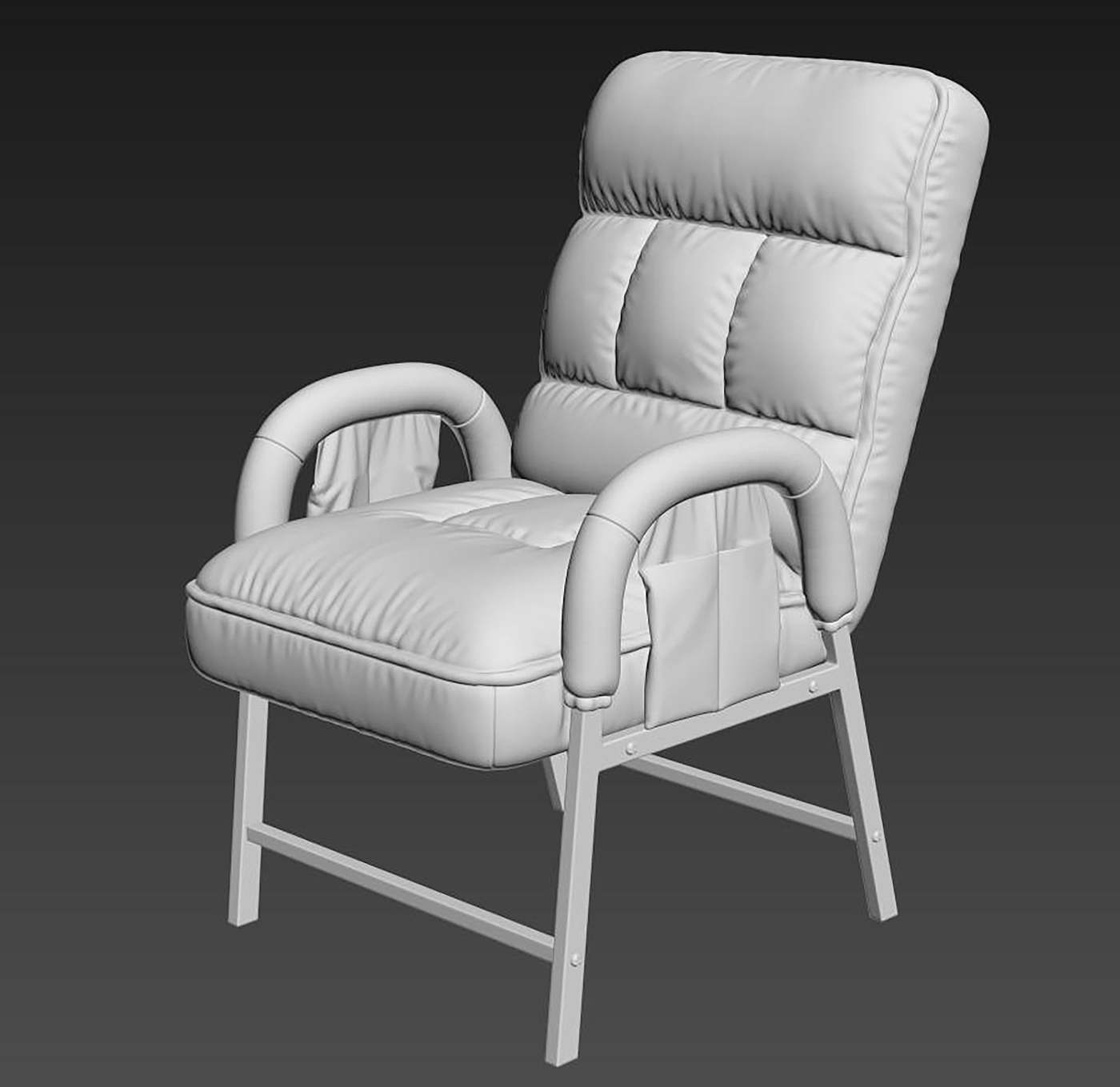 Lazy sofa modeling tutorial，Furniture modeling and rendering tutorial，product design，Antique Valley fragrance，design sketch，Zbrush，Marvelous Desig，furniture design ，