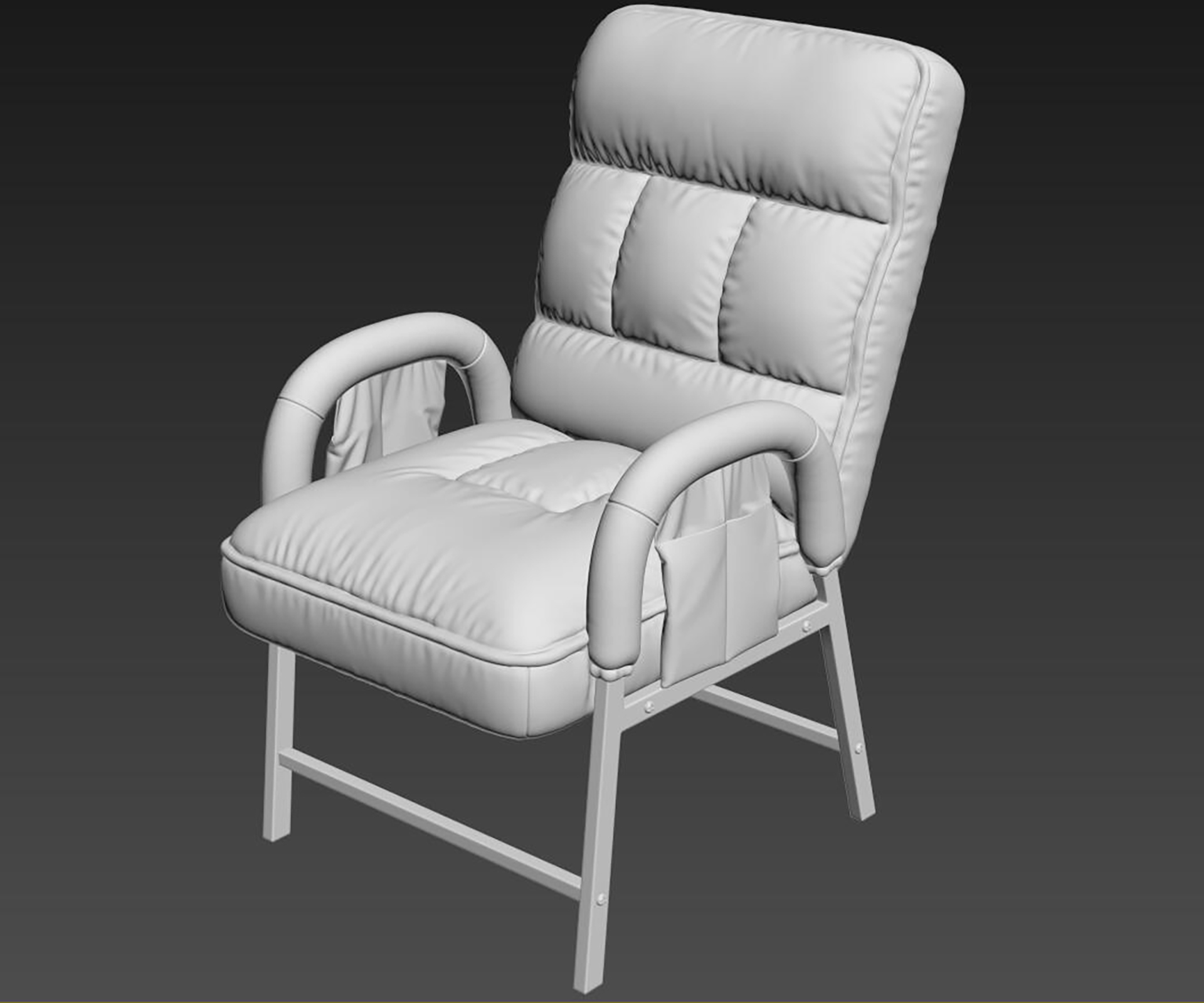 Lazy sofa modeling tutorial，Furniture modeling and rendering tutorial，product design，Antique Valley fragrance，design sketch，Zbrush，Marvelous Desig，furniture design ，