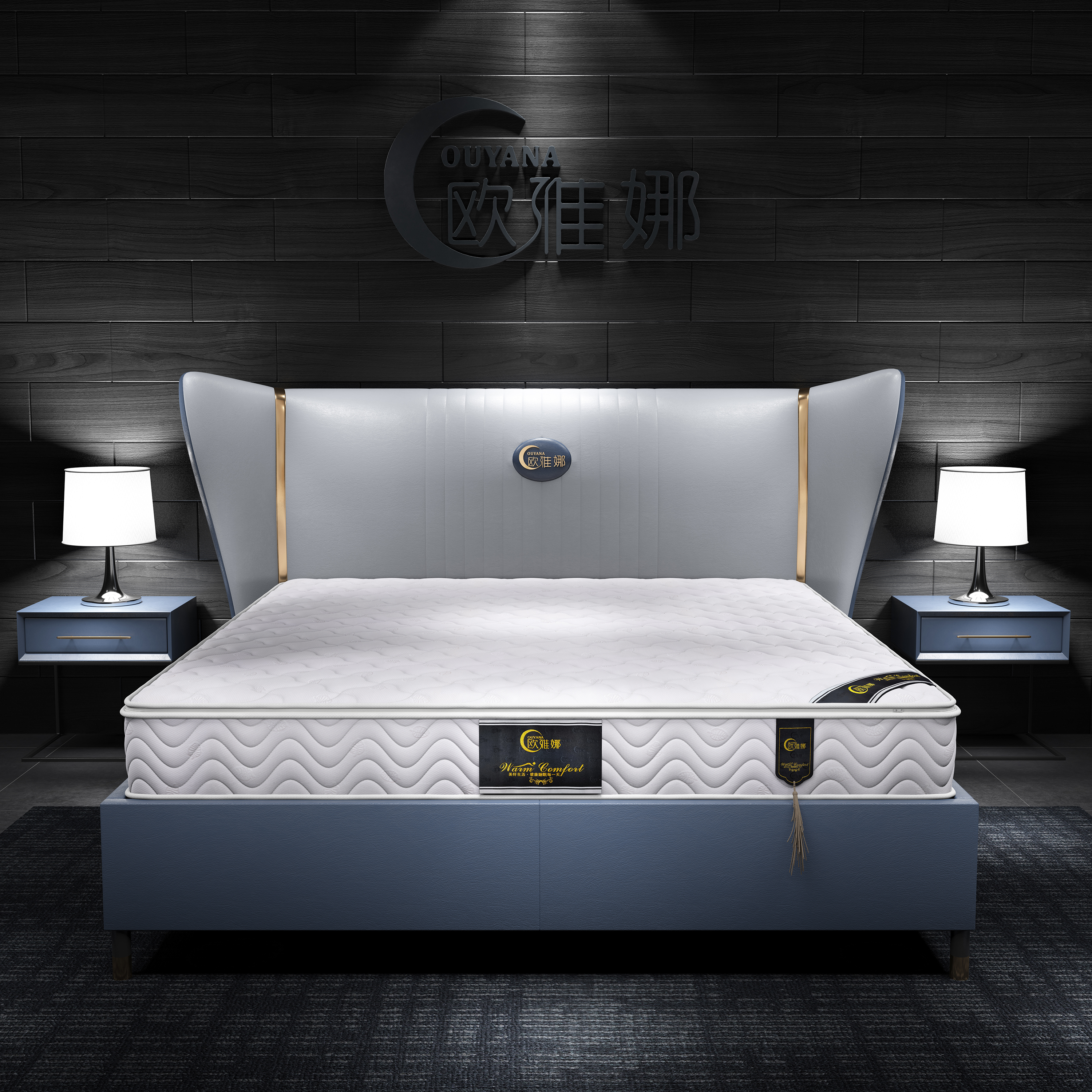 Mattress modeling and rendering tutorial，mattress，Furniture modeling and rendering tutorial，Rendering，product design，furniture design ，Antique Valley fragrance，bedding article，