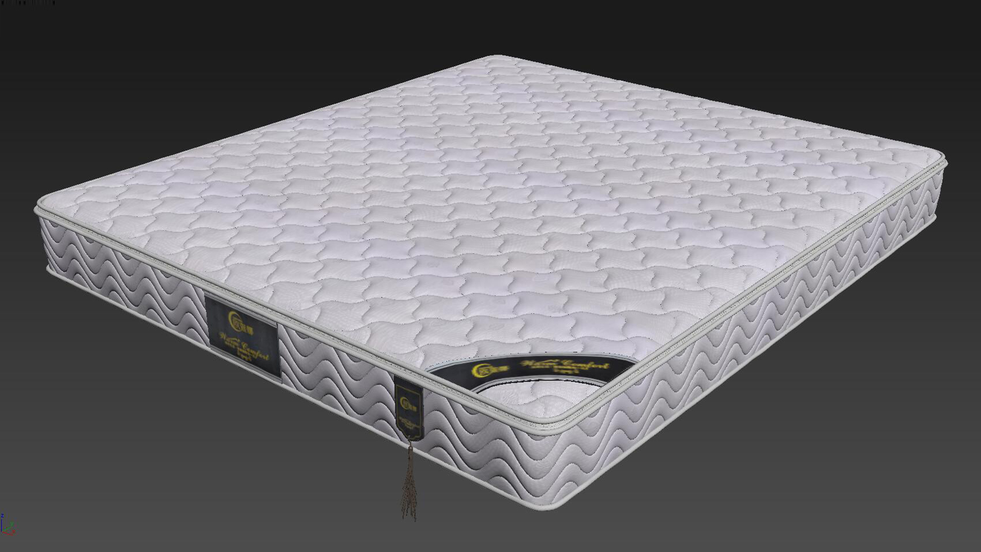 Mattress modeling and rendering tutorial，mattress，Furniture modeling and rendering tutorial，Rendering，product design，furniture design ，Antique Valley fragrance，bedding article，