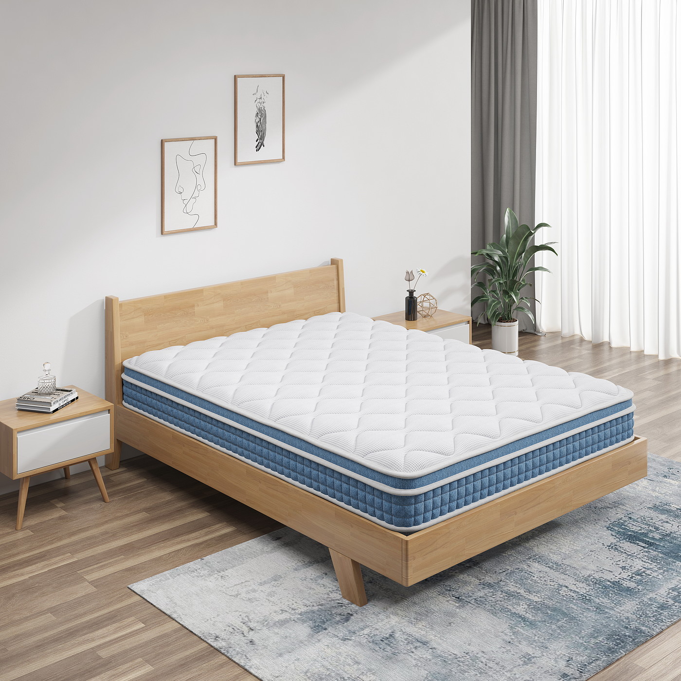 mattress，Mattress modeling and rendering tutorial，furniture design ，Furniture modeling and rendering tutorial，product design，Product modeling and rendering tutorial，Antique Valley fragrance，Furniture renderings，