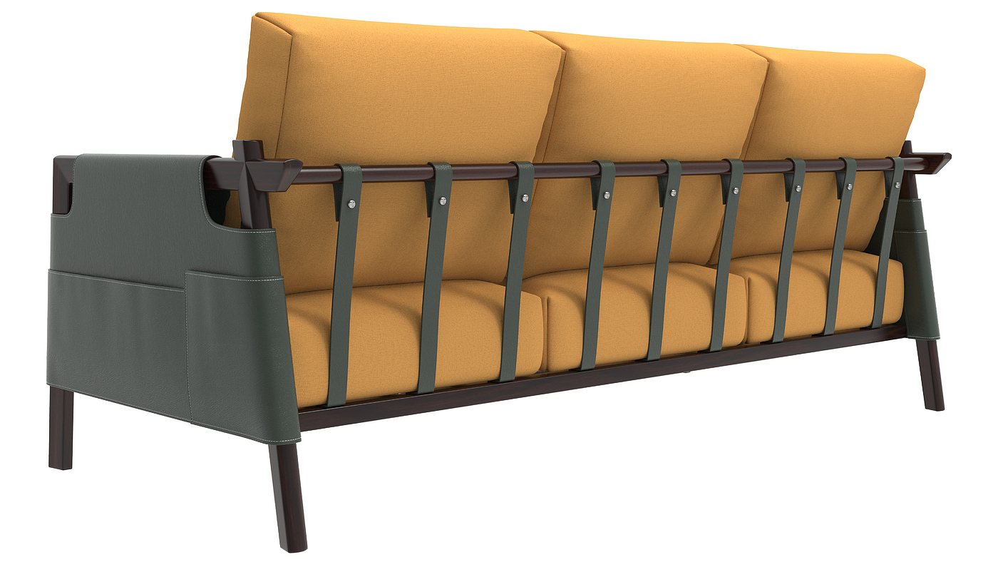 Sofa modeling and rendering tutorial，sofa，Antique Valley fragrance，furniture design ，product design，Product modeling and rendering tutorial，Sofa renderings，having an antique flavour，