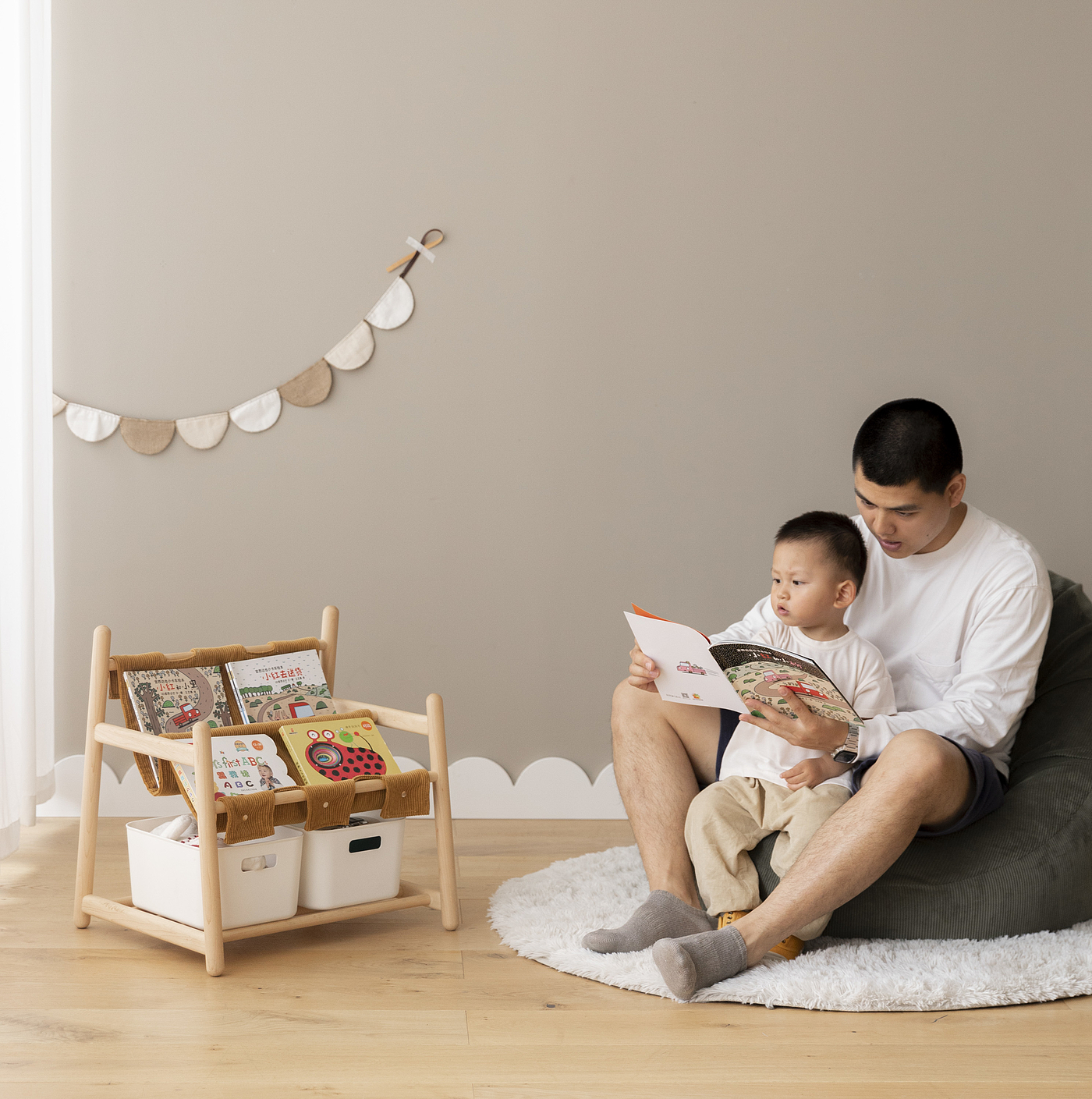 Children's furniture，Children's products，Maternal and infant products，Children bookshelf，Solid wood bookshelf，Solid wood furniture，Children's home，