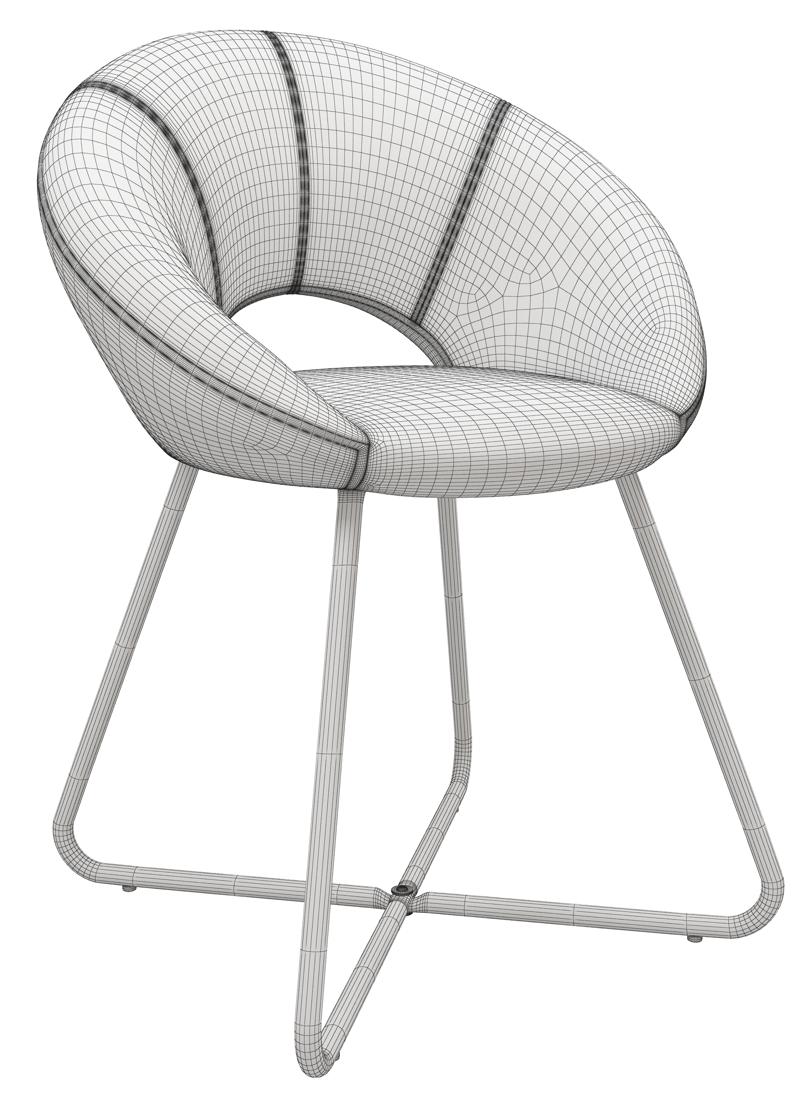 Leisure chair modeling and rendering tutorial，Leisure chair，Office chair，Bench，Dining chair，Lazy chair，sofa，furniture，