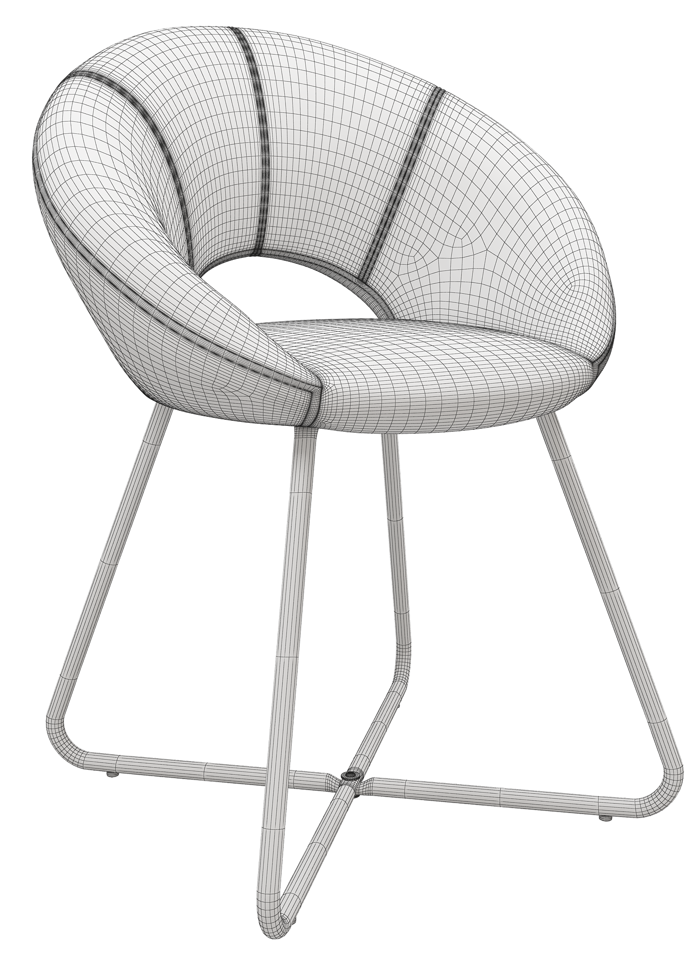 Leisure chair modeling and rendering tutorial，Leisure chair，Office chair，Bench，Dining chair，Lazy chair，sofa，furniture，