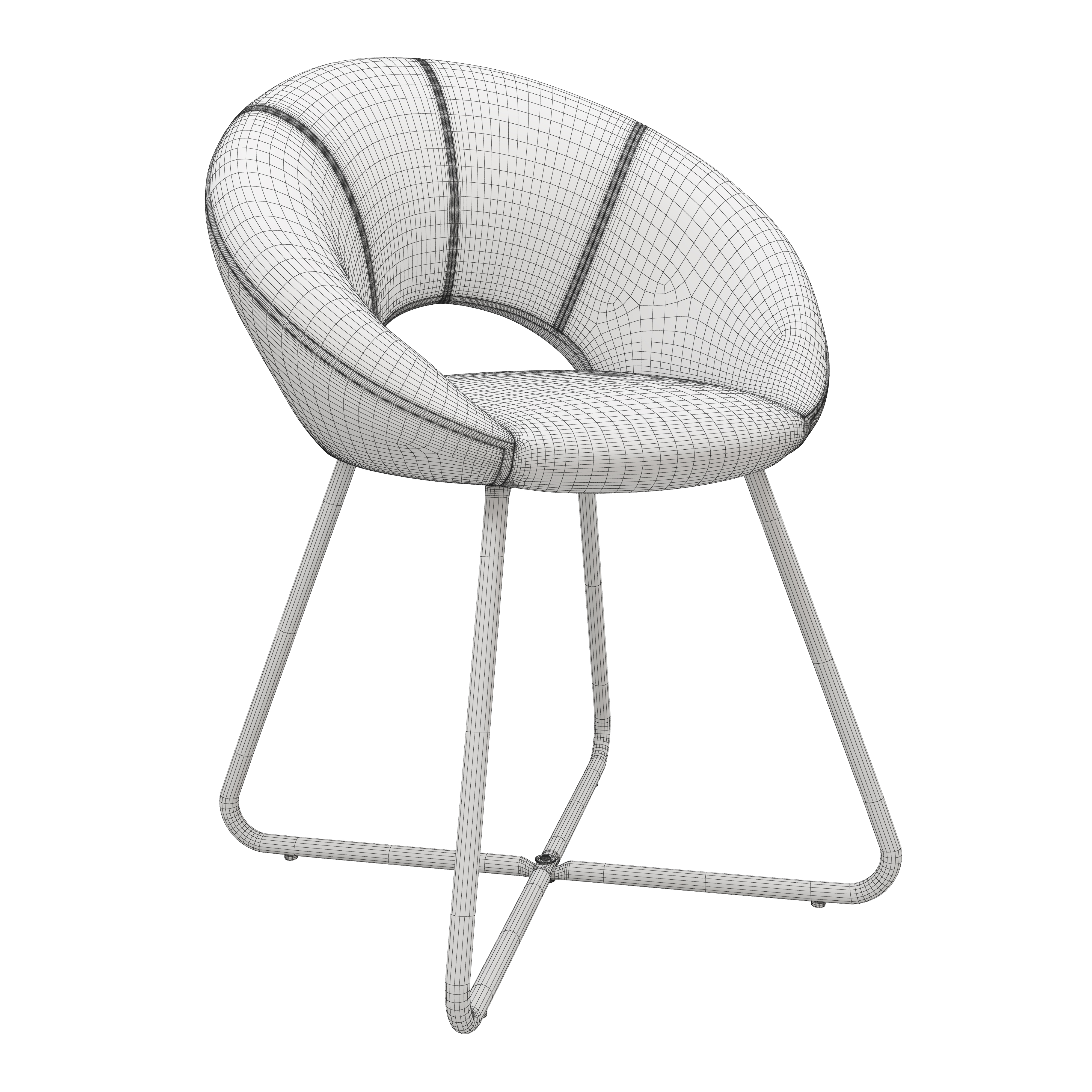 Leisure chair modeling and rendering tutorial，Leisure chair，Office chair，Bench，Dining chair，Lazy chair，sofa，furniture，