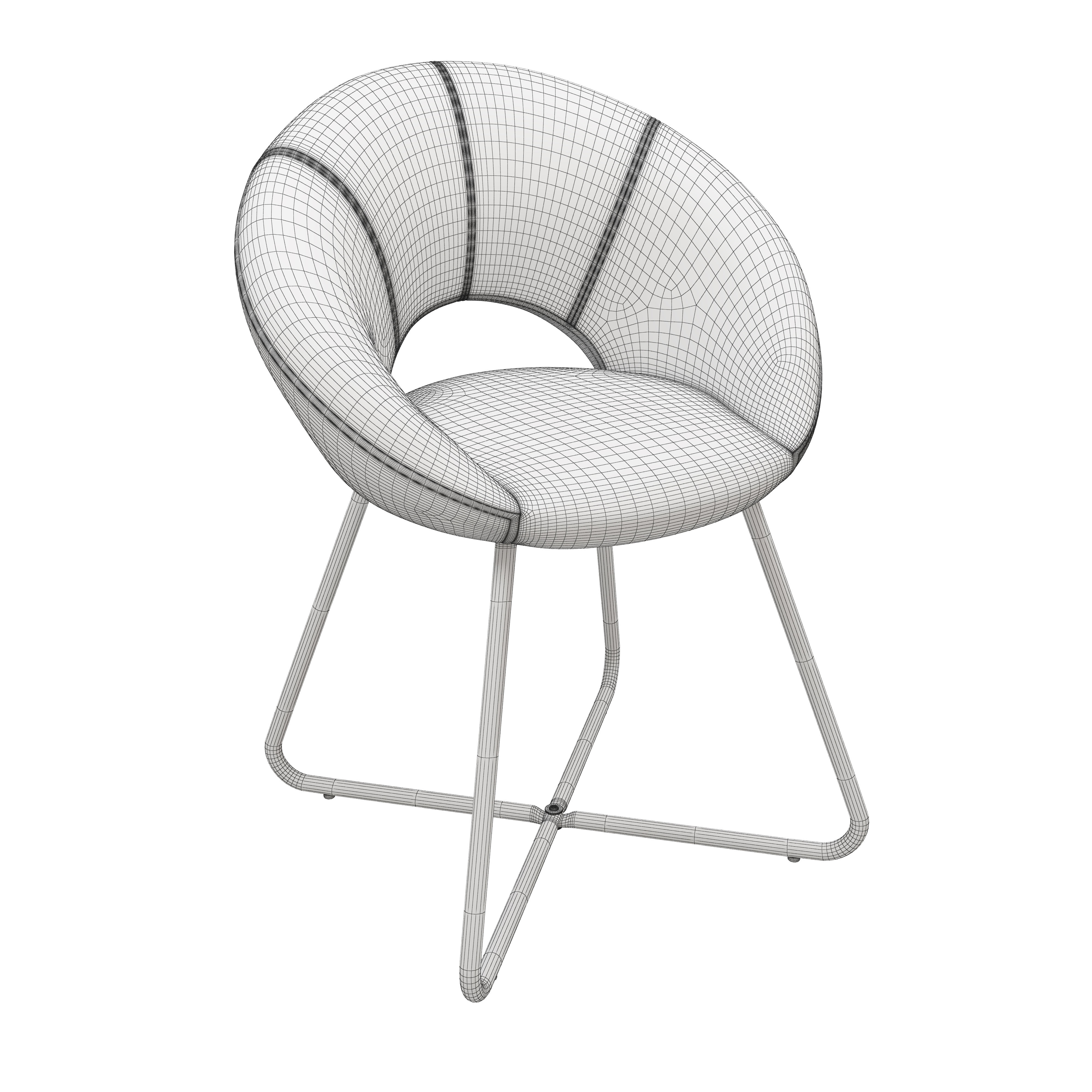 Leisure chair modeling and rendering tutorial，Leisure chair，Office chair，Bench，Dining chair，Lazy chair，sofa，furniture，