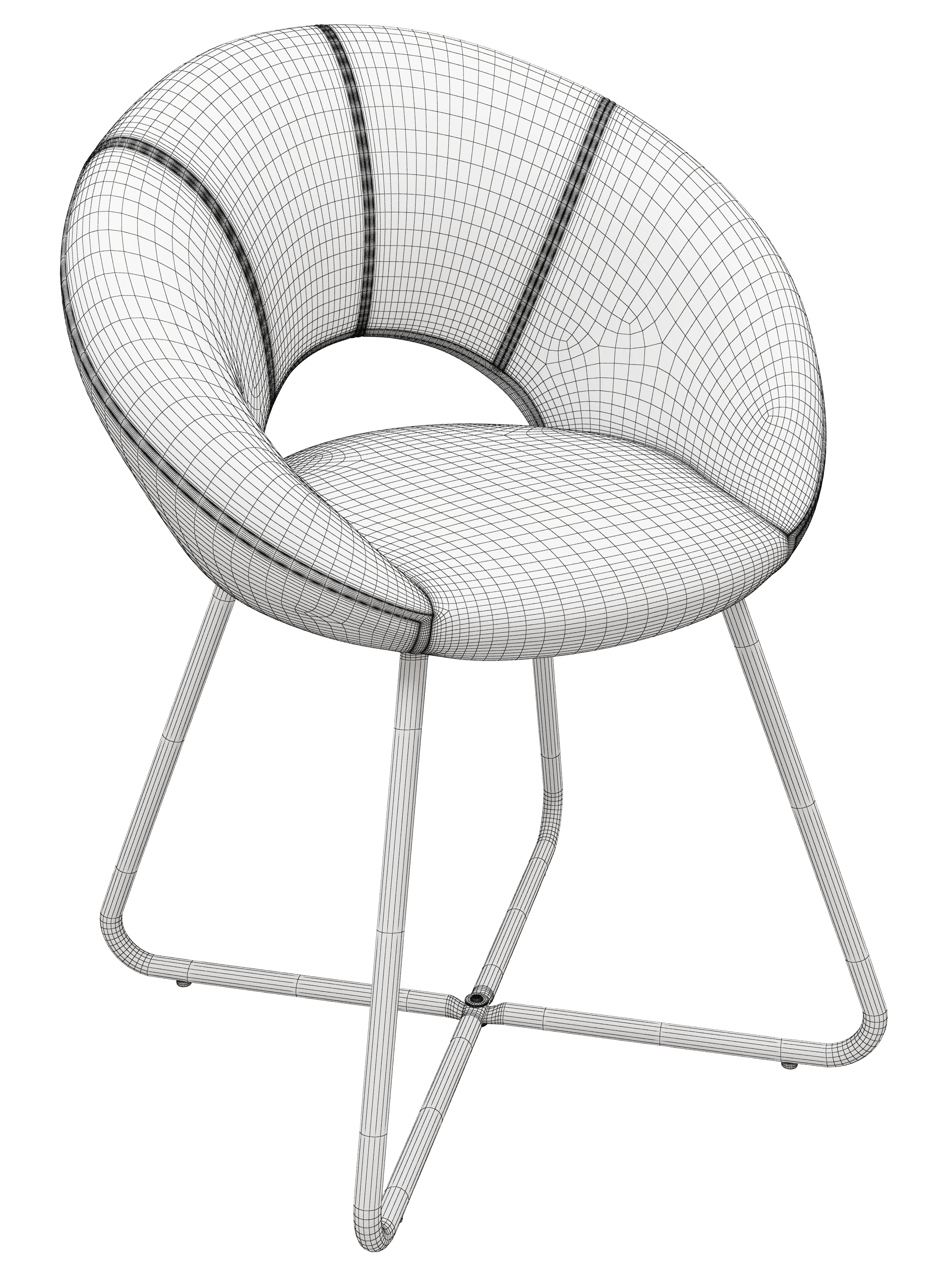 Leisure chair modeling and rendering tutorial，Leisure chair，Office chair，Bench，Dining chair，Lazy chair，sofa，furniture，