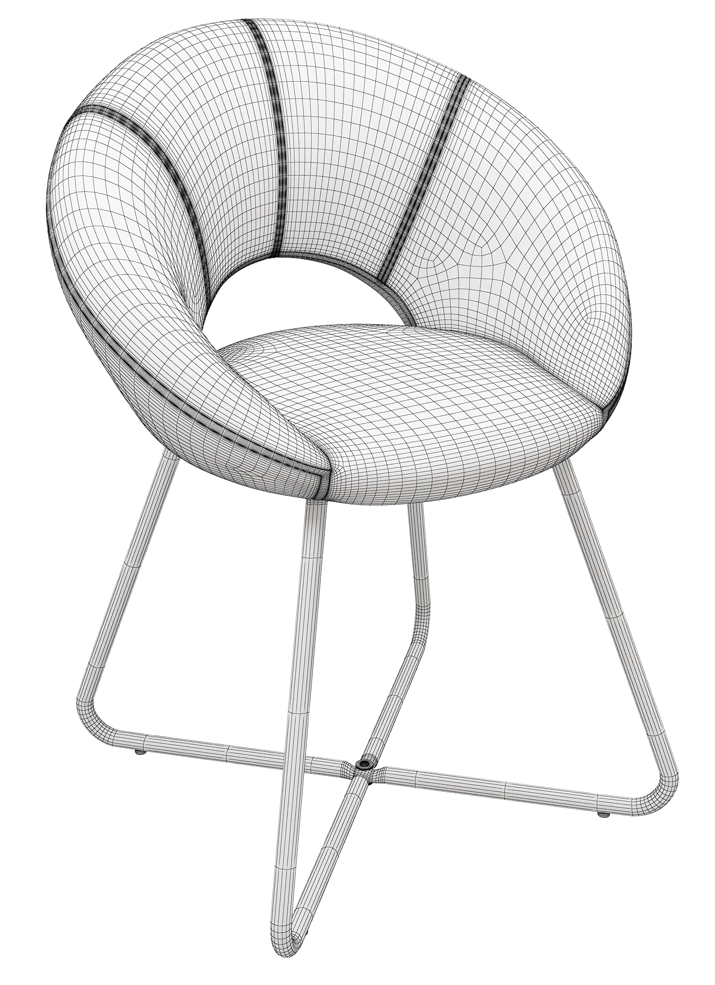 Leisure chair modeling and rendering tutorial，Leisure chair，Office chair，Bench，Dining chair，Lazy chair，sofa，furniture，