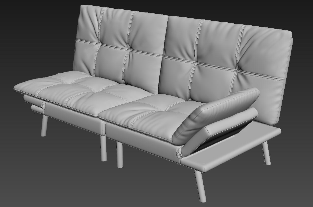 Sofa bed animation scene rendering tutorial，Sofa modeling，Furniture modeling and rendering tutorial，furniture design ，product design，Antique Valley fragrance，Animation production，Furniture animation，