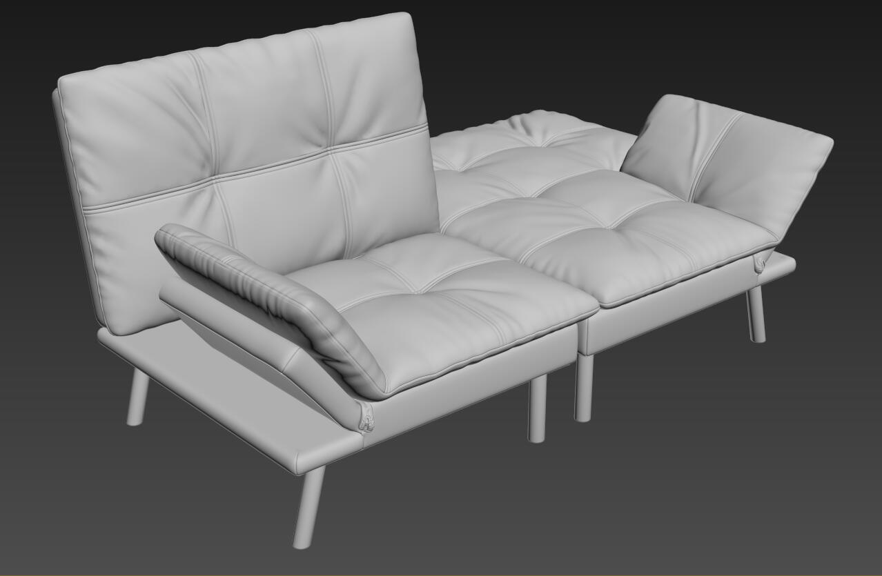 Sofa bed animation scene rendering tutorial，Sofa modeling，Furniture modeling and rendering tutorial，furniture design ，product design，Antique Valley fragrance，Animation production，Furniture animation，