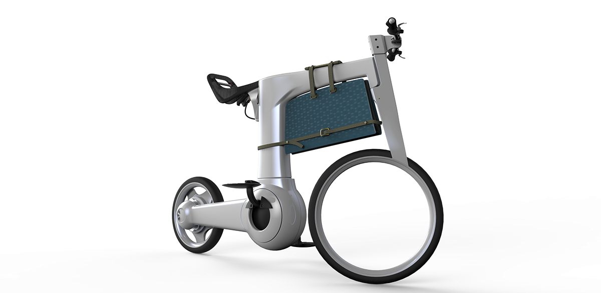 Electric，Bicycle，white，fold，