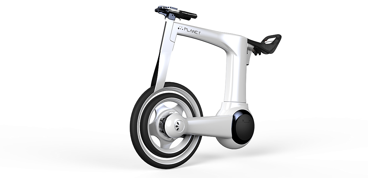 Electric，Bicycle，white，fold，