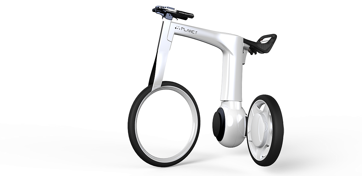 Electric，Bicycle，white，fold，