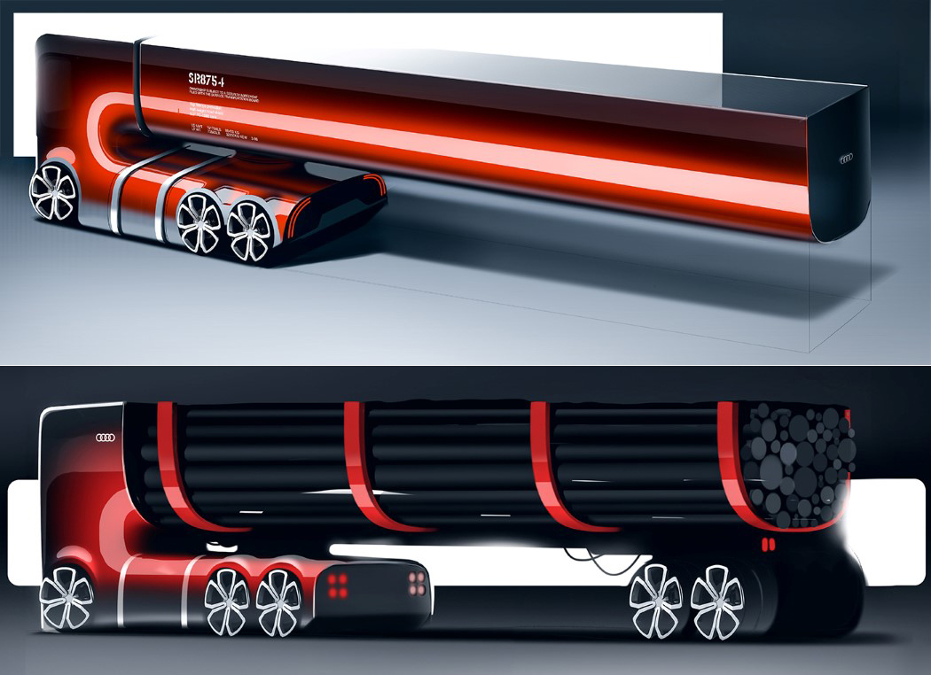 audi，truck，concept，Dazzle black，science and technology，open，