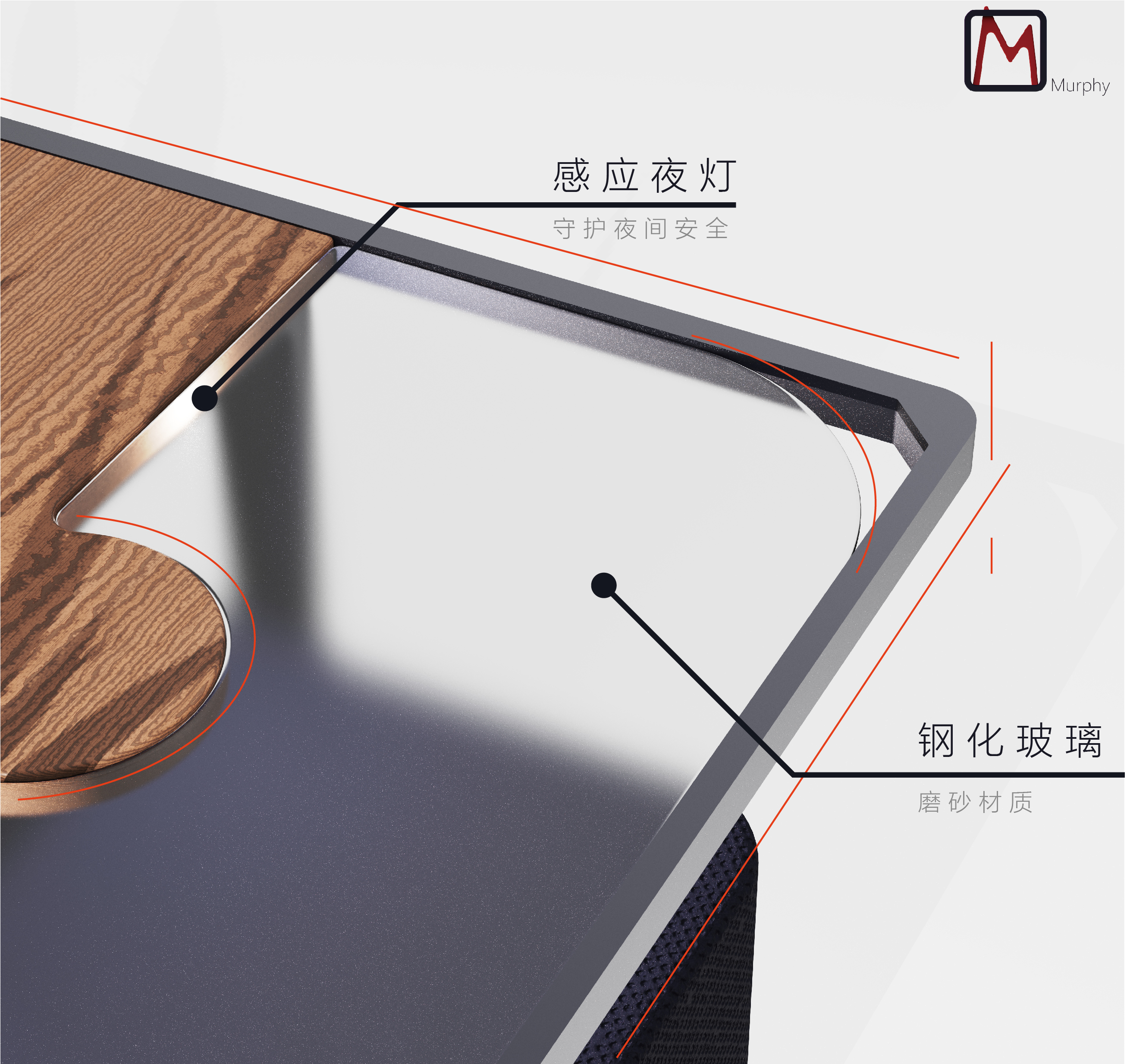 Furniture, bedside table, coffee table, wireless charging，