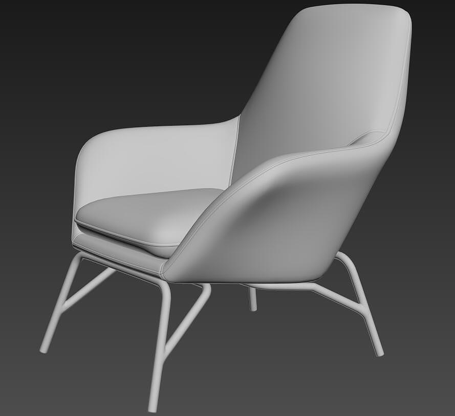 Leisure chair modeling and rendering tutorial，Leisure chair，chair，The boss chair，furniture，Furniture modeling and rendering tutorial，product design，Product modeling，