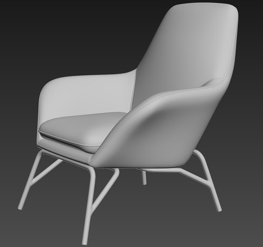 Leisure chair modeling and rendering tutorial，Leisure chair，chair，The boss chair，furniture，Furniture modeling and rendering tutorial，product design，Product modeling，