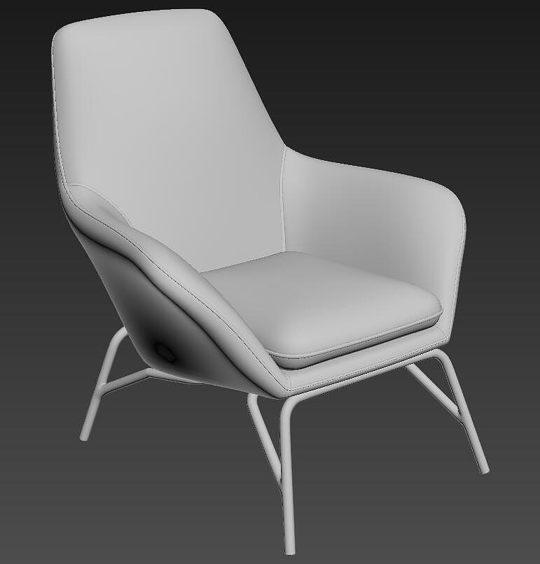 Leisure chair modeling and rendering tutorial，Leisure chair，chair，The boss chair，furniture，Furniture modeling and rendering tutorial，product design，Product modeling，