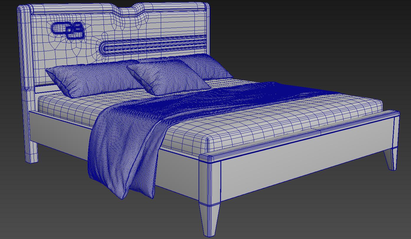 Solid wood bed modeling and rendering tutorial，Bed，bedding article，furniture design ，product design，Furniture modeling and rendering tutorial，Antique Valley fragrance，having an antique flavour，