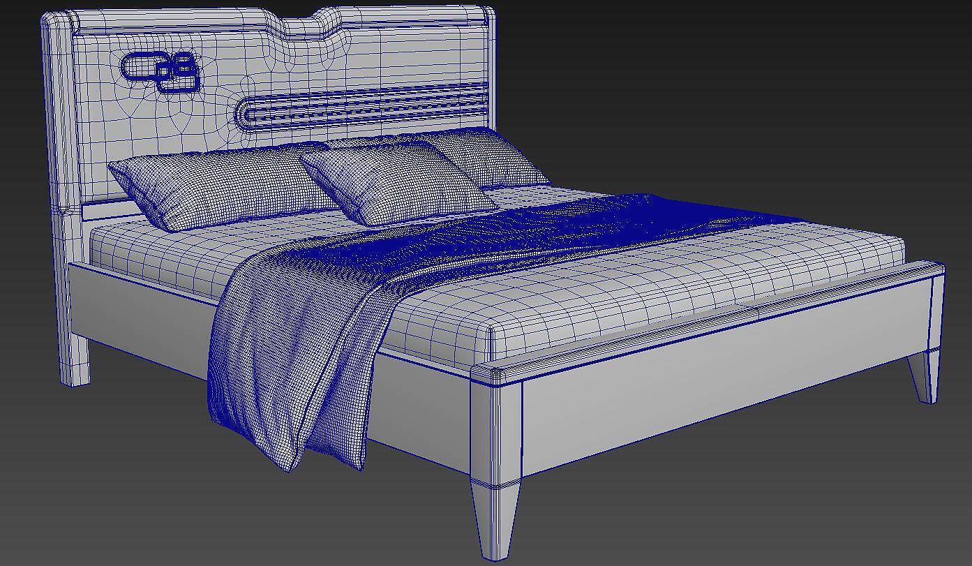 Solid wood bed modeling and rendering tutorial，Bed，bedding article，furniture design ，product design，Furniture modeling and rendering tutorial，Antique Valley fragrance，having an antique flavour，