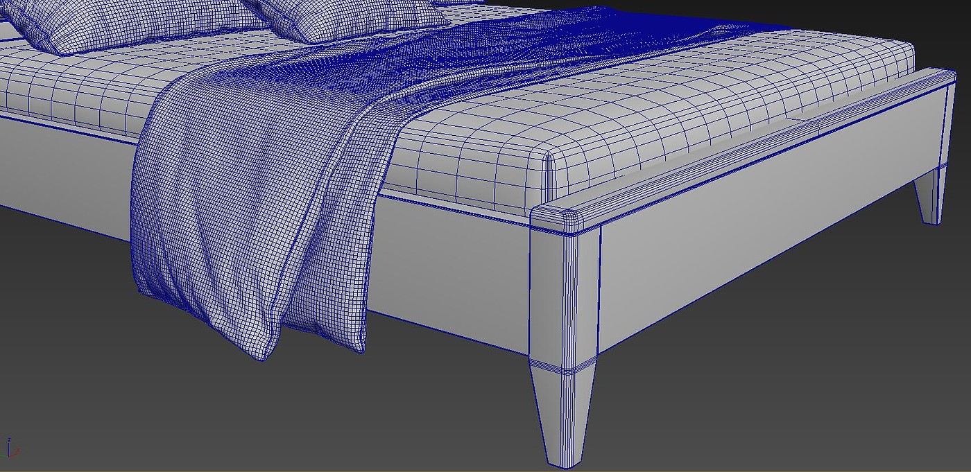 Solid wood bed modeling and rendering tutorial，Bed，bedding article，furniture design ，product design，Furniture modeling and rendering tutorial，Antique Valley fragrance，having an antique flavour，