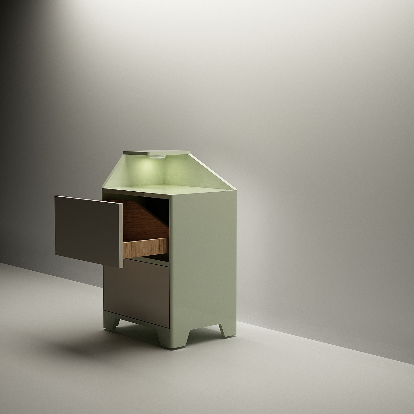bedside cupboard，