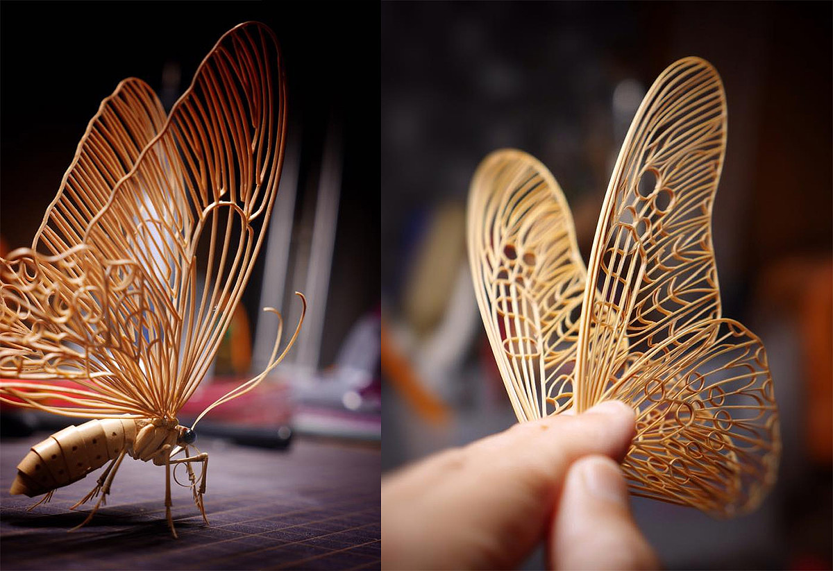 Japanese craftsmen，Noriyuki Saitoh，lifelike，Insect model，