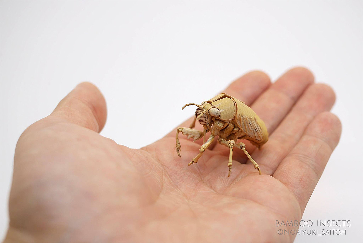 Japanese craftsmen，Noriyuki Saitoh，lifelike，Insect model，