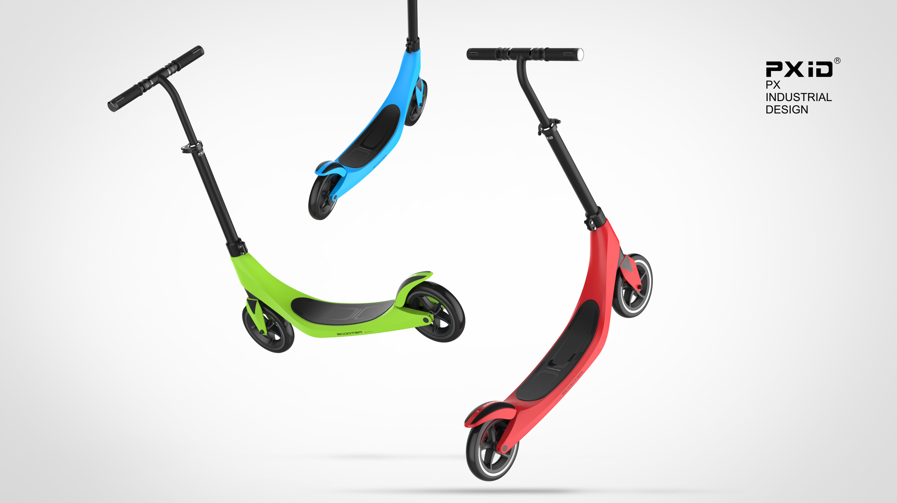 Product oriented industrial design，Scooter design，Body feeling car design，Balance car design，Design of walking tools for the elderly，