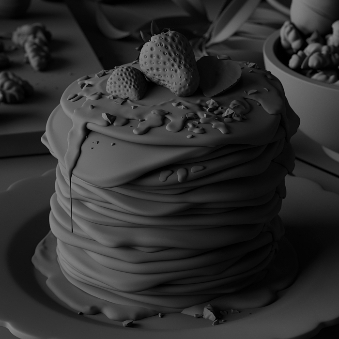 delicious food，Render，keyshot，