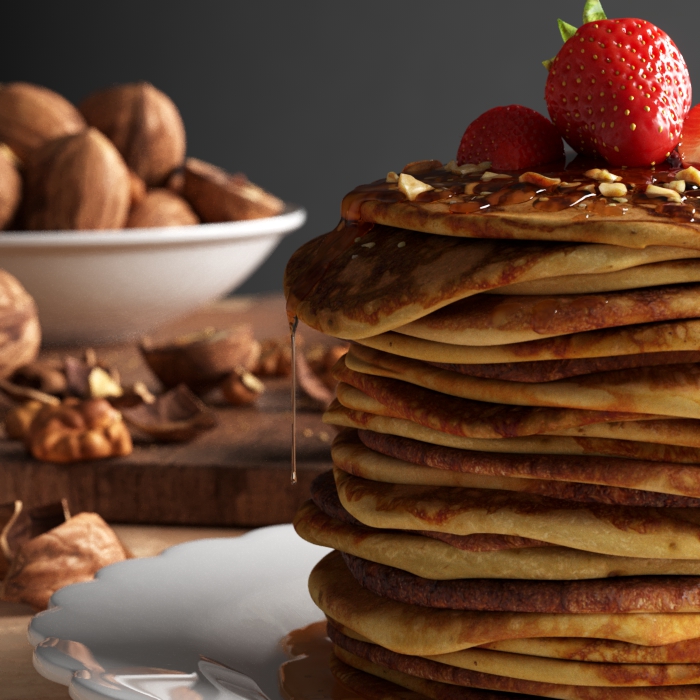 delicious food，Render，keyshot，