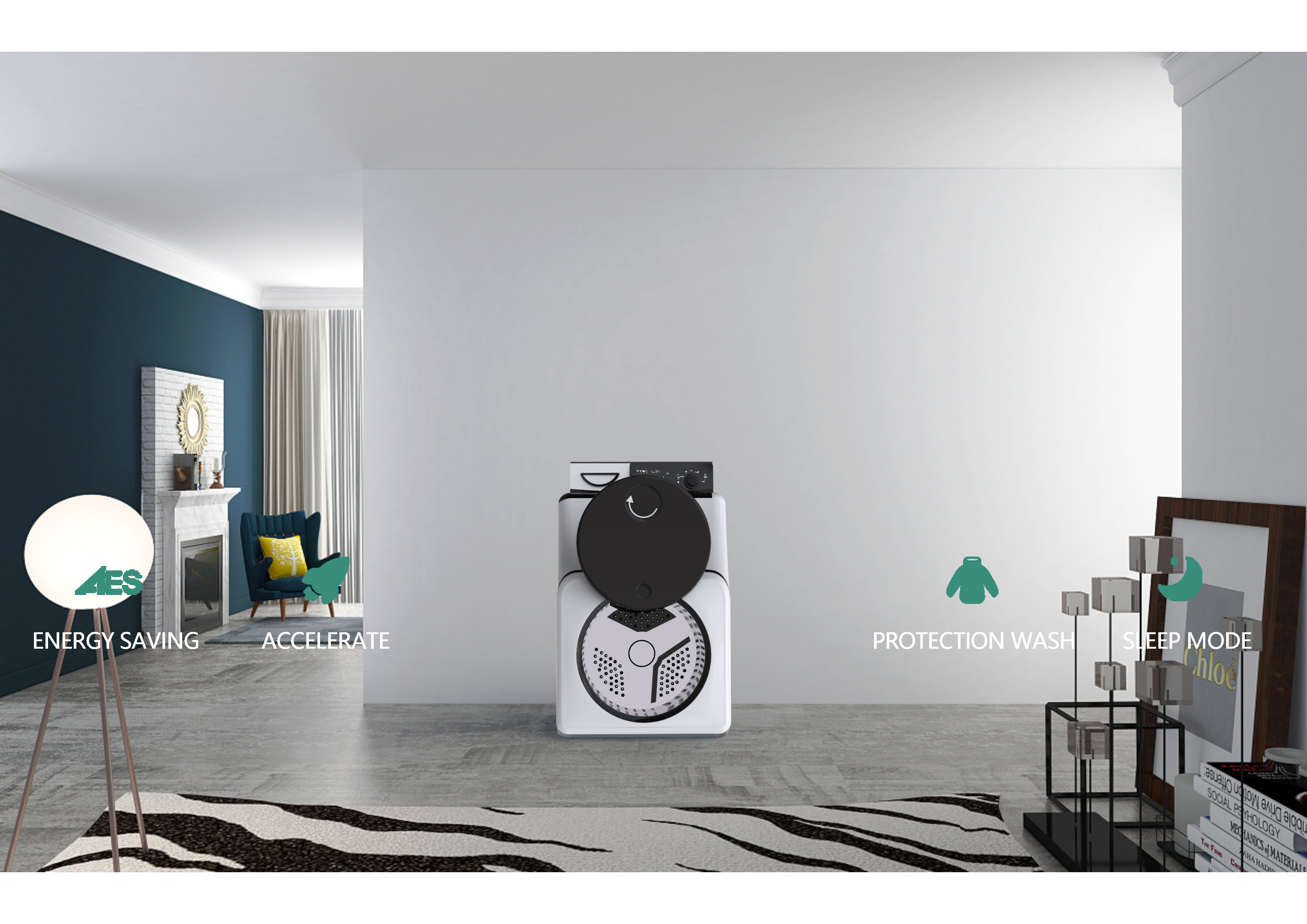 Washing machine，Intelligent electric appliance，an electric appliance，innovate，originality，