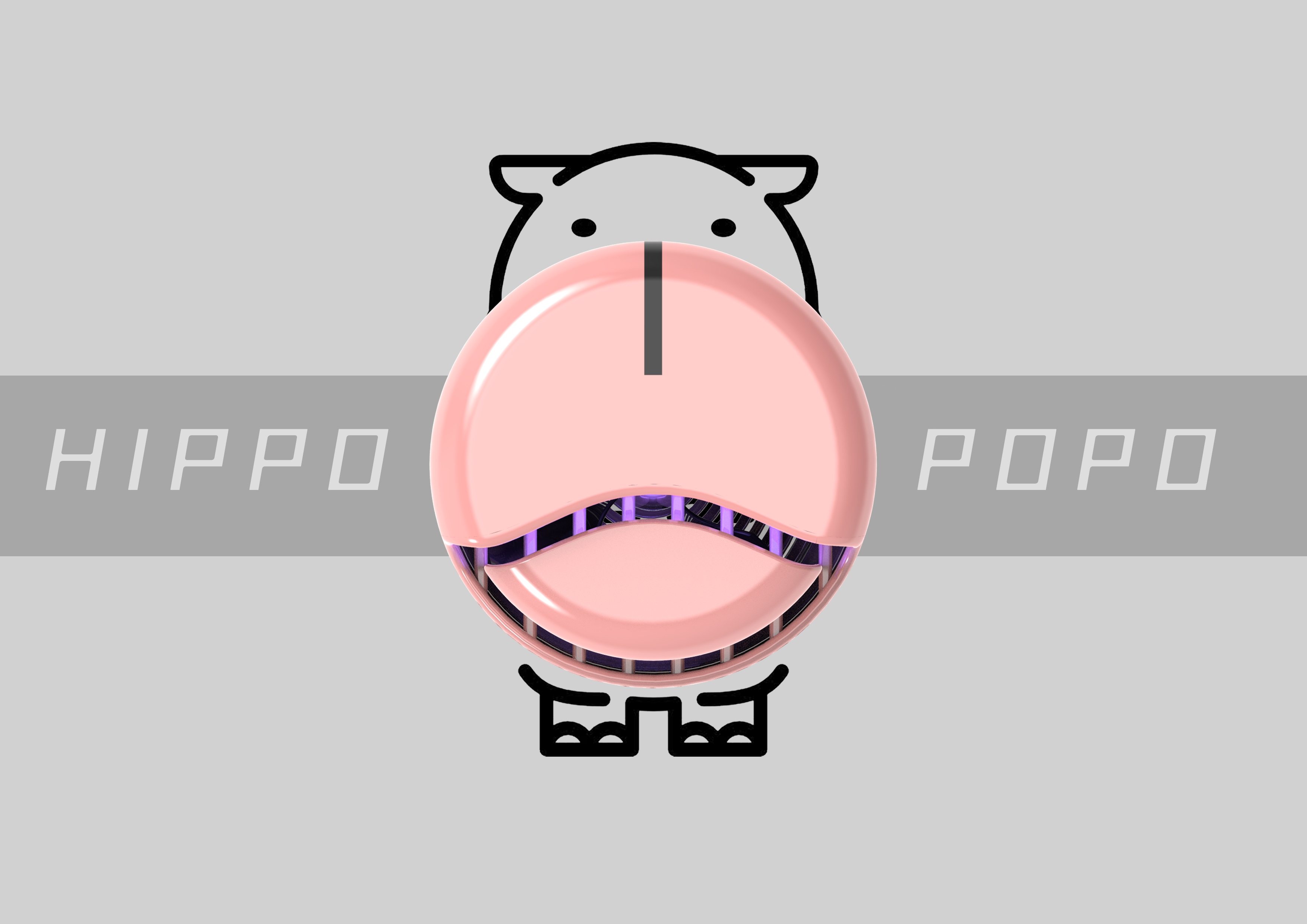 Mosquito killing lamp，Hippo，