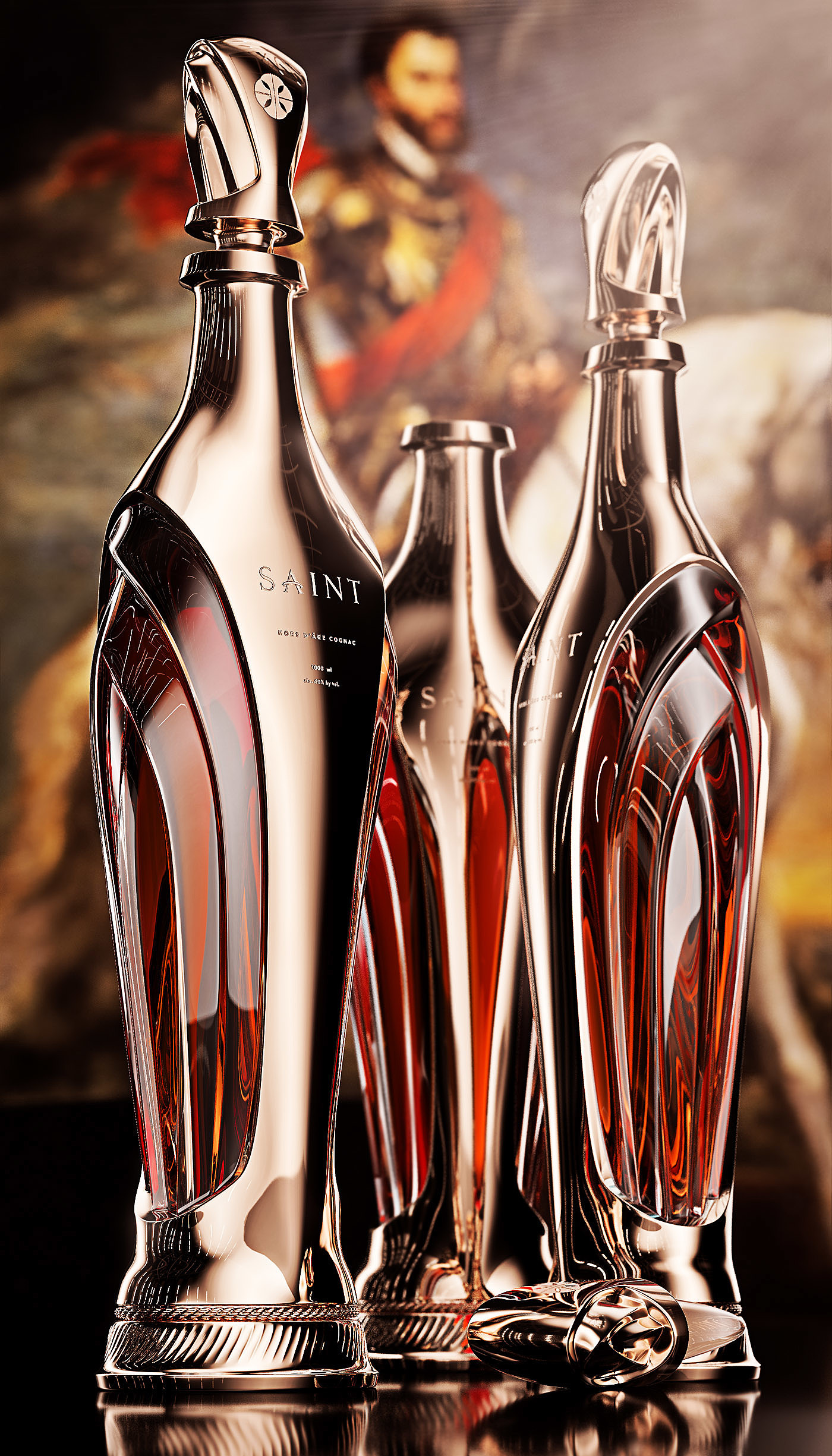 The wine bottle，luxurious，concept，Gothic architecture，Religion，