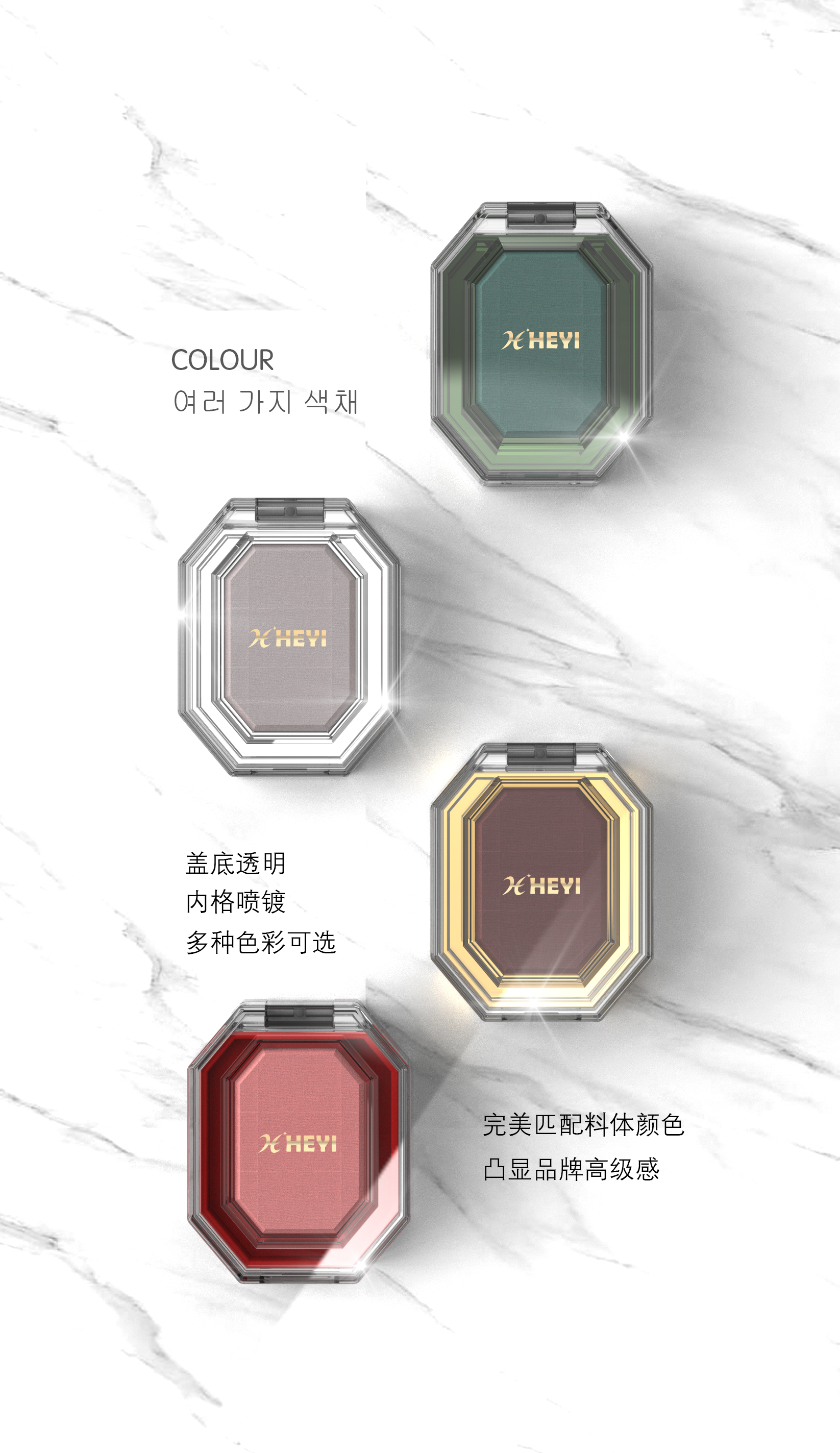 Eye shadow，Blush，