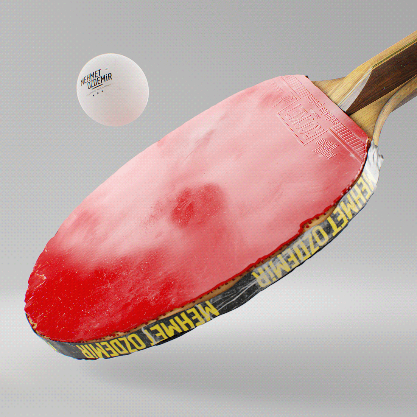 table tennis bat，Table Tennis，UV mapping，modeling，