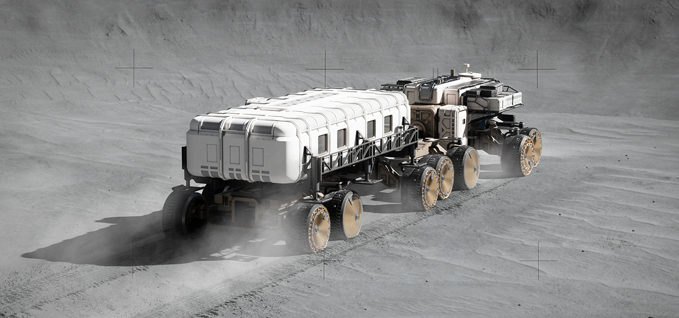 Moon，truck，lunar rover，