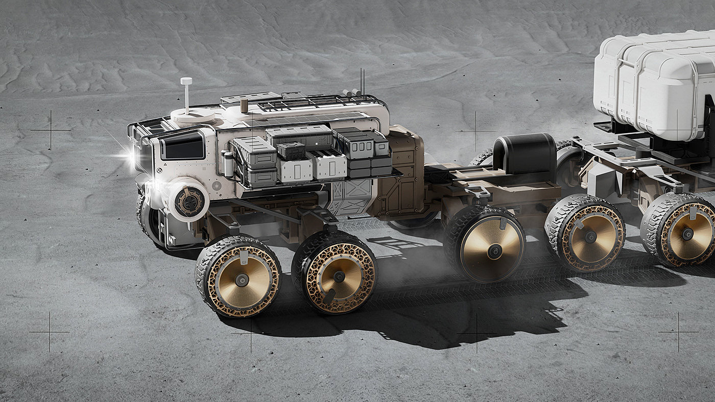 Moon，truck，lunar rover，