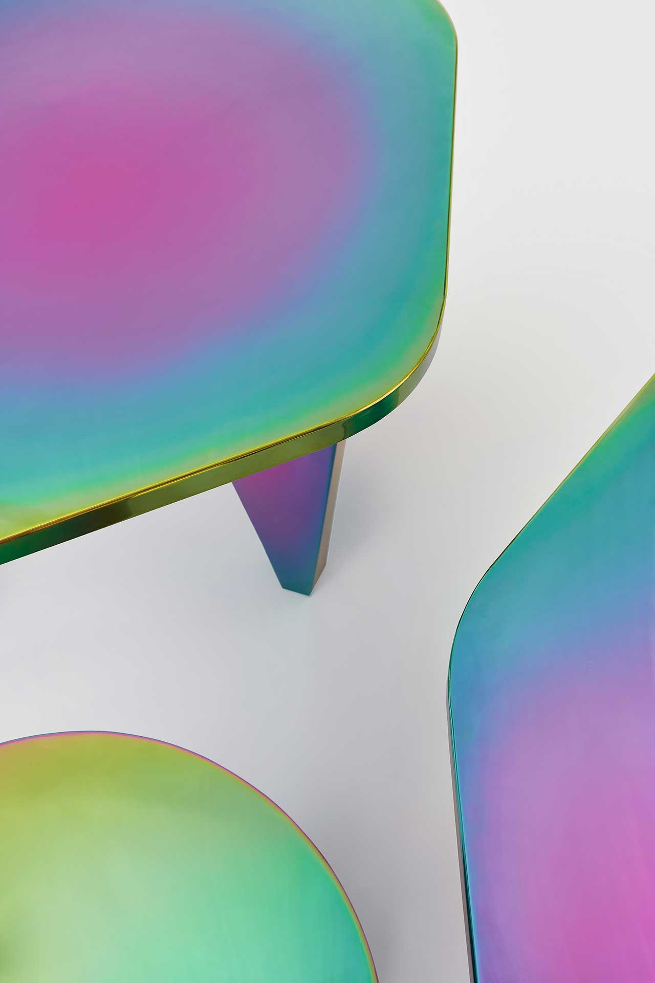 rainbow，lighting，stainless steel，