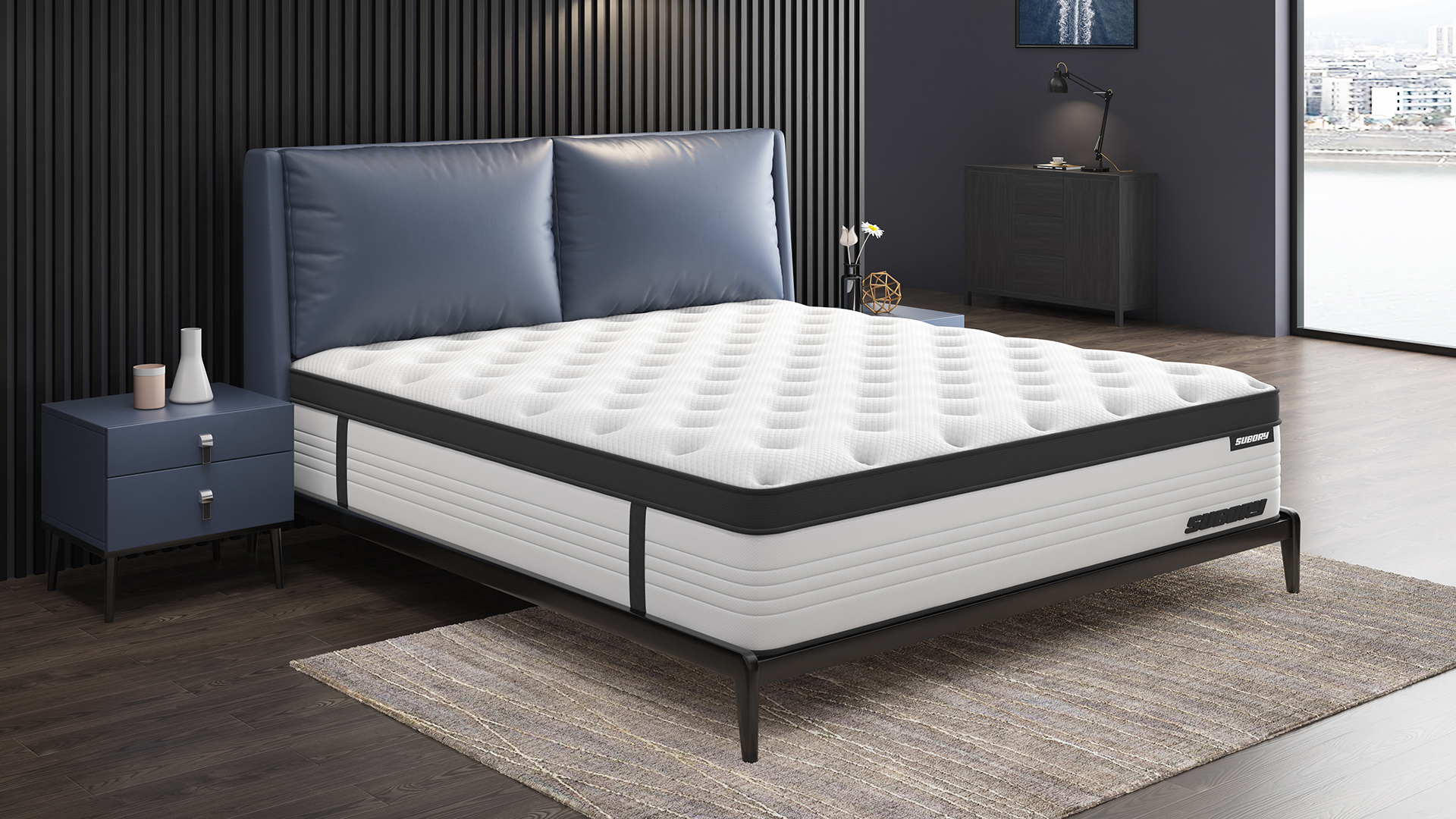 mattress，bedding article，Furniture modeling and rendering tutorial，Furniture animation，furniture design ，product design，Product modeling，Antique Valley fragrance，