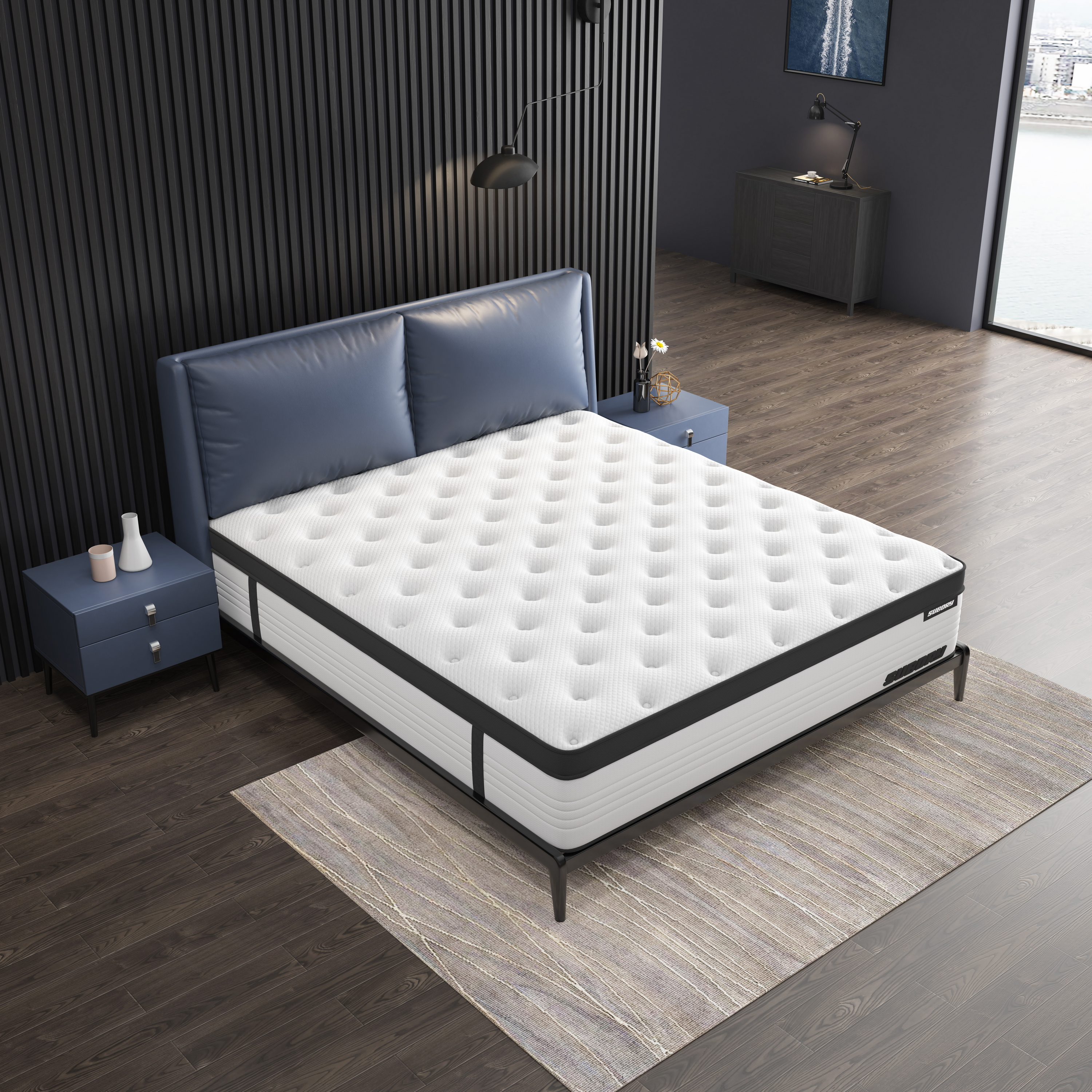 mattress，bedding article，Furniture modeling and rendering tutorial，Furniture animation，furniture design ，product design，Product modeling，Antique Valley fragrance，