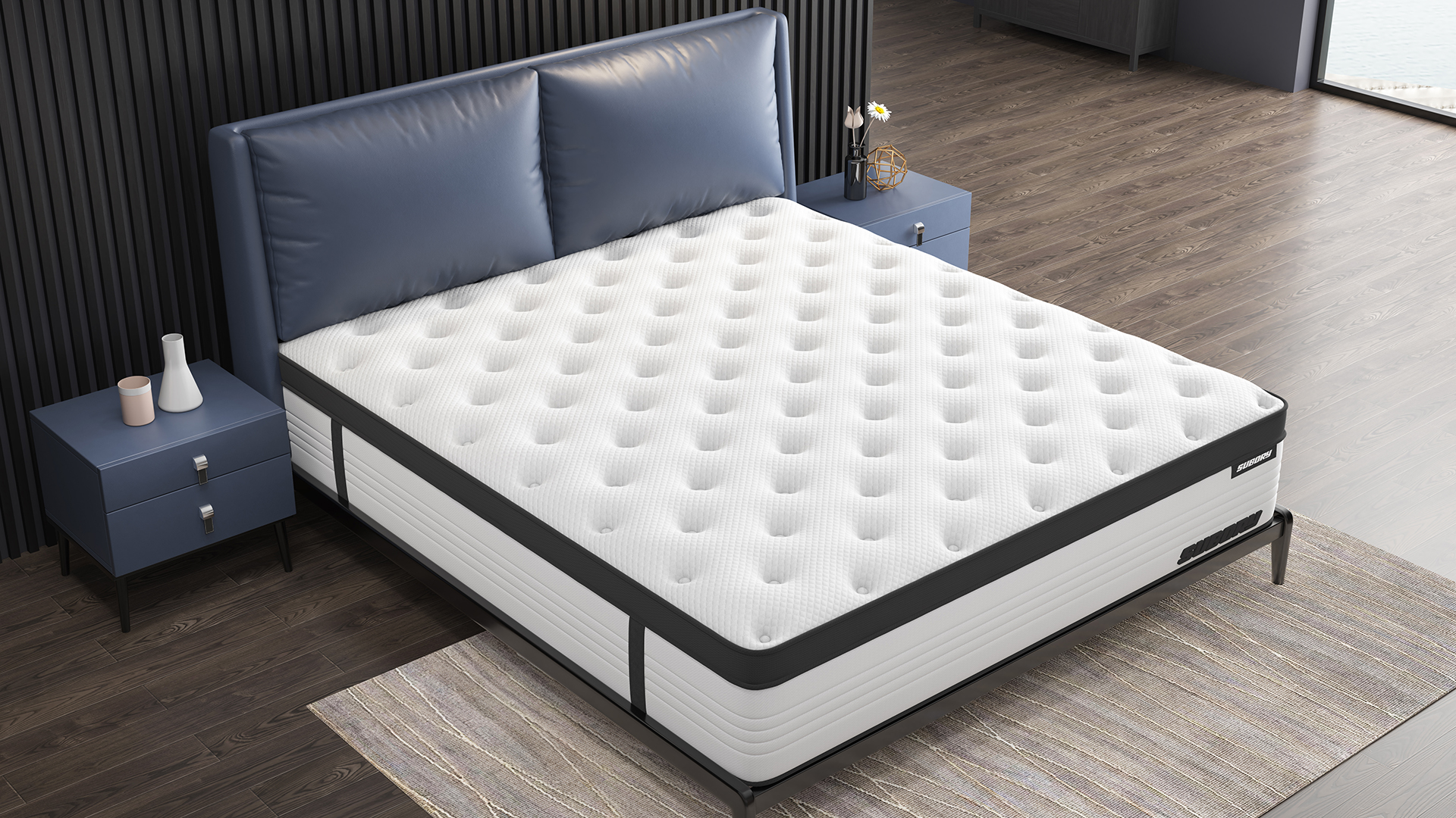 mattress，bedding article，Furniture modeling and rendering tutorial，Furniture animation，furniture design ，product design，Product modeling，Antique Valley fragrance，