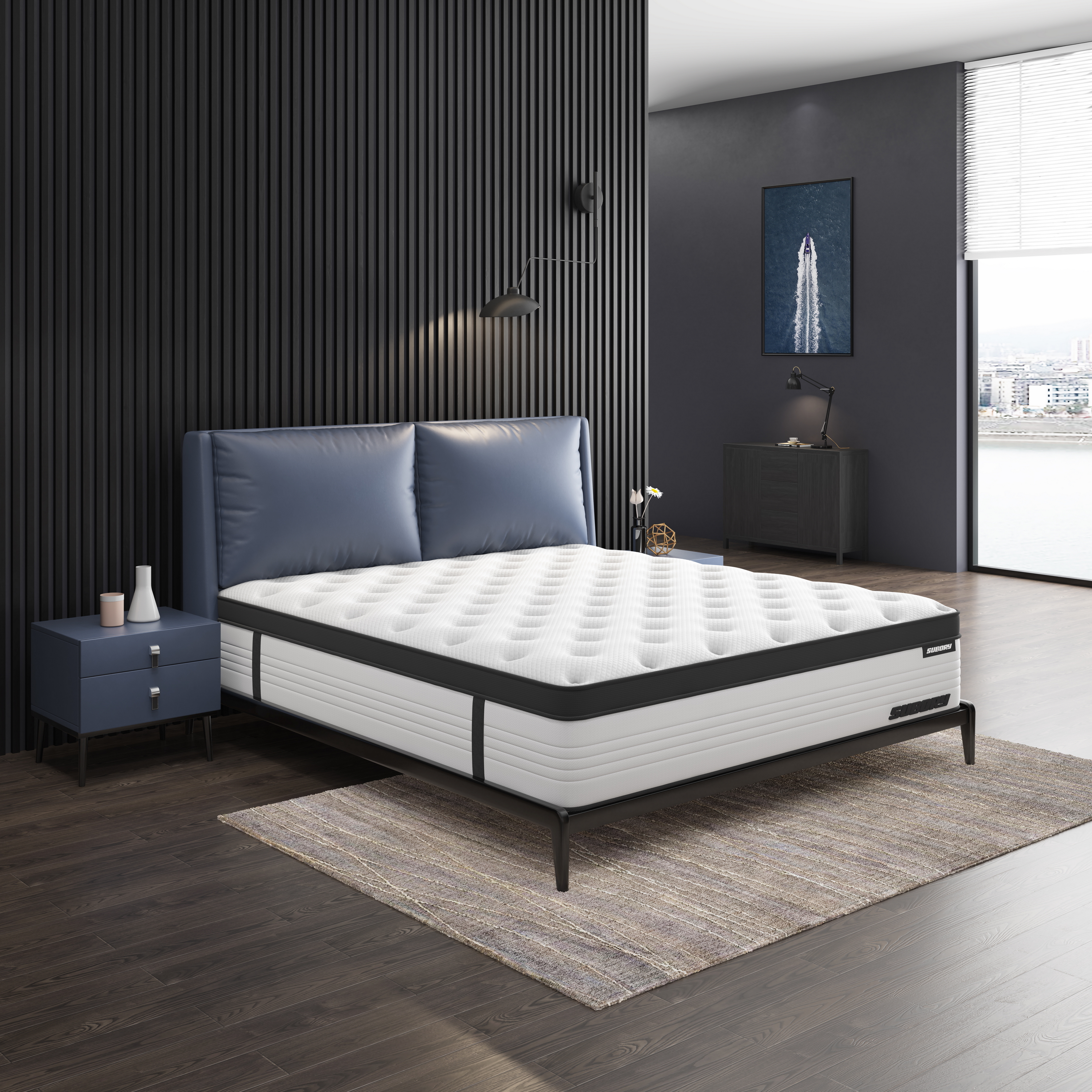 mattress，bedding article，Furniture modeling and rendering tutorial，Furniture animation，furniture design ，product design，Product modeling，Antique Valley fragrance，