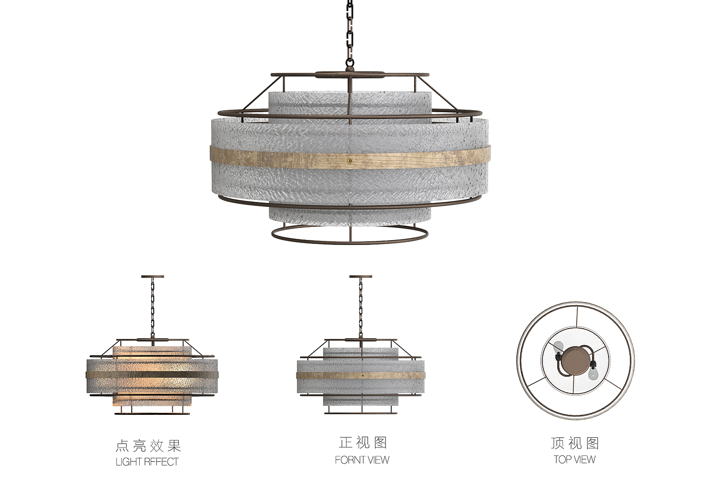 Retro，American lamp，lamps and lanterns，workmanship，a chandelier，