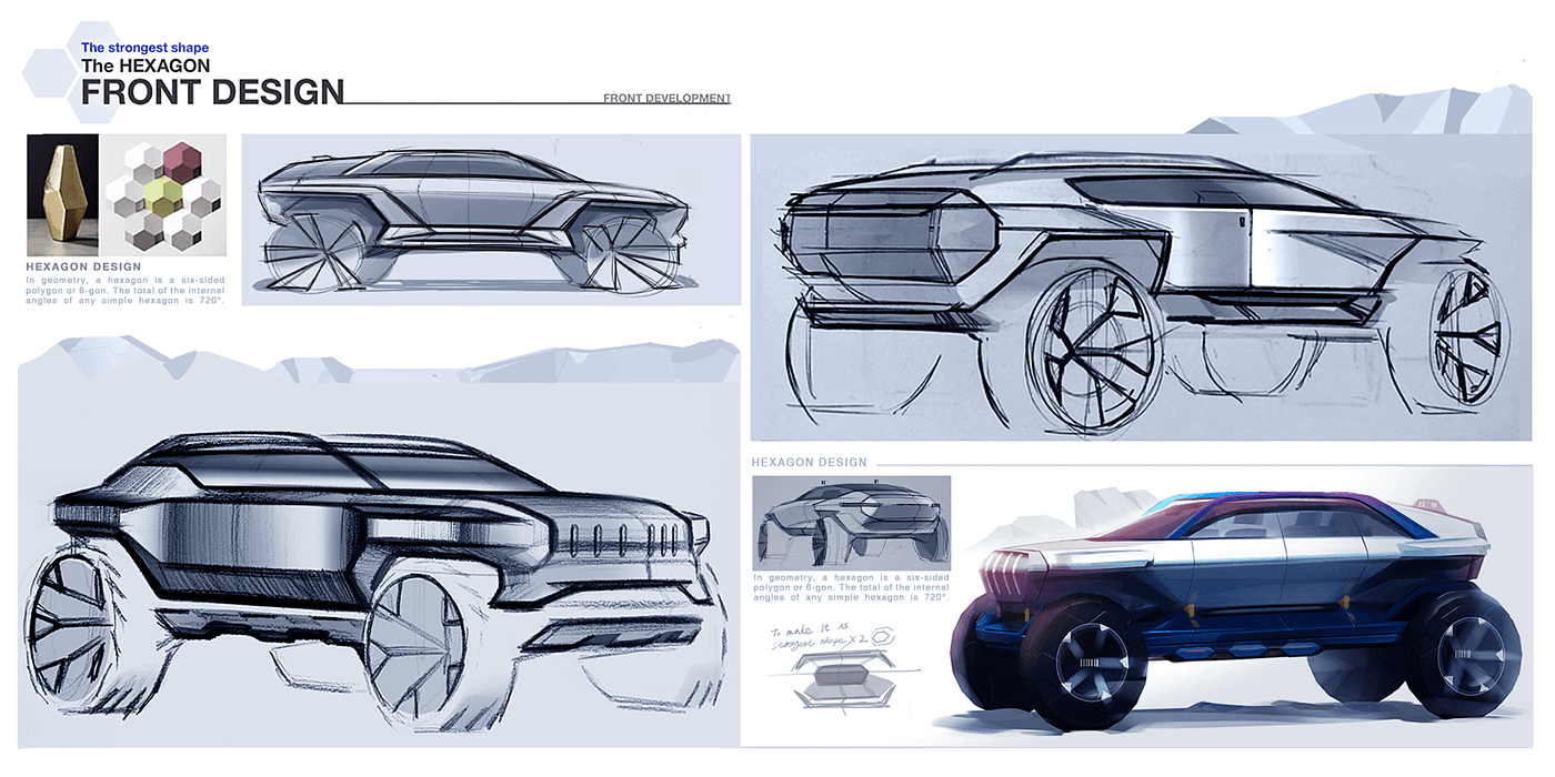 Gwi design，概念设计，汽车，吉普，线稿，